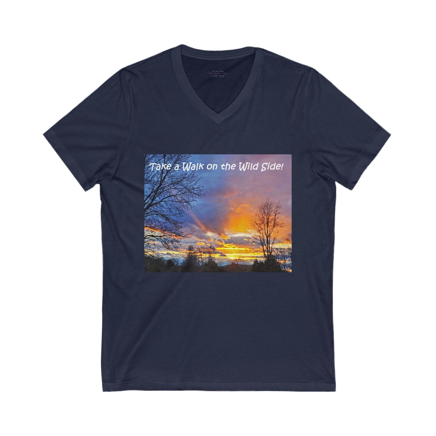 Gorgeous colorful sunset with perfect rays of light - V-Neck Tee-Shirt
