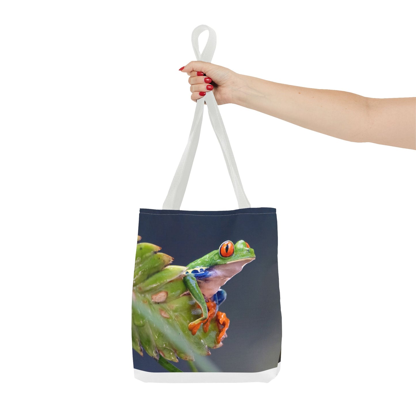 Colorful Frog Tote Bag - Eco-Friendly Wildlife Lover's Accessory