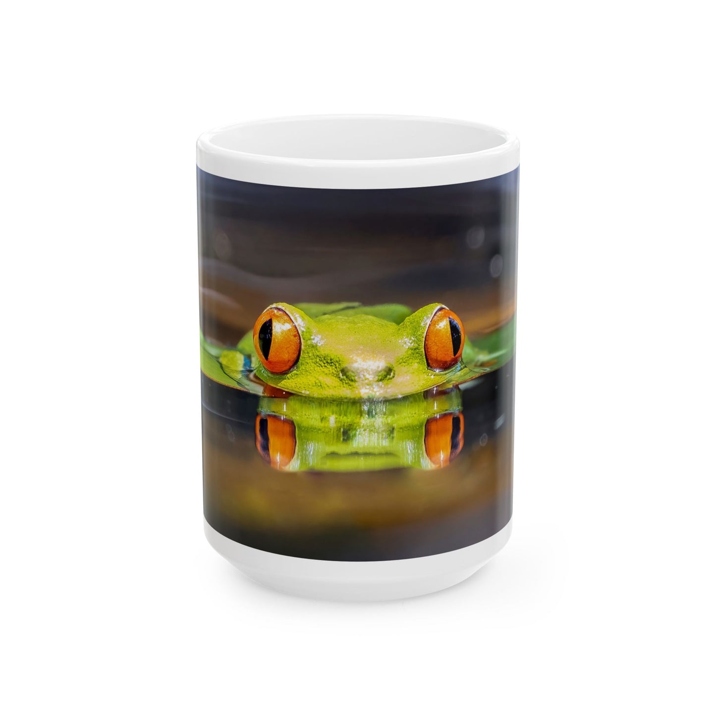 Red-Eyed Tree Frog - White interior mug