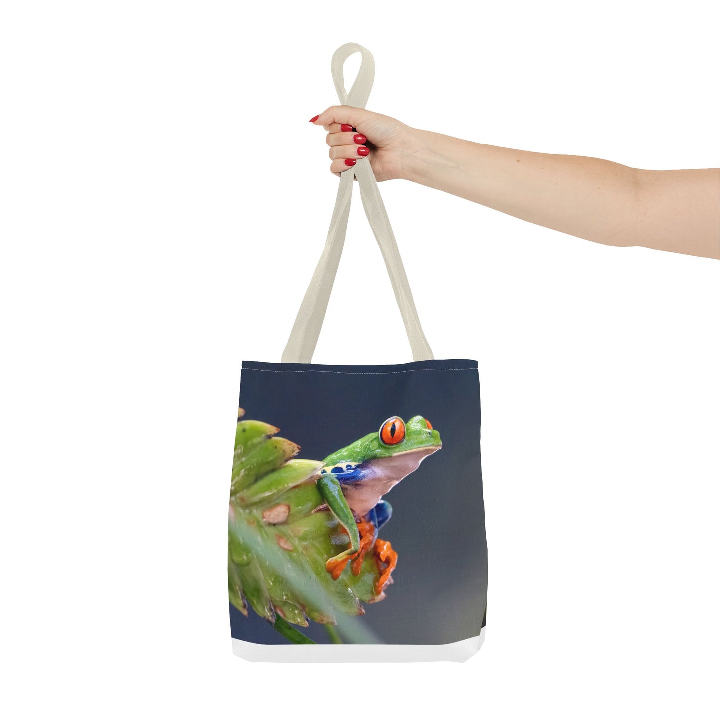 Colorful Frog Tote Bag - Eco-Friendly Wildlife Lover's Accessory