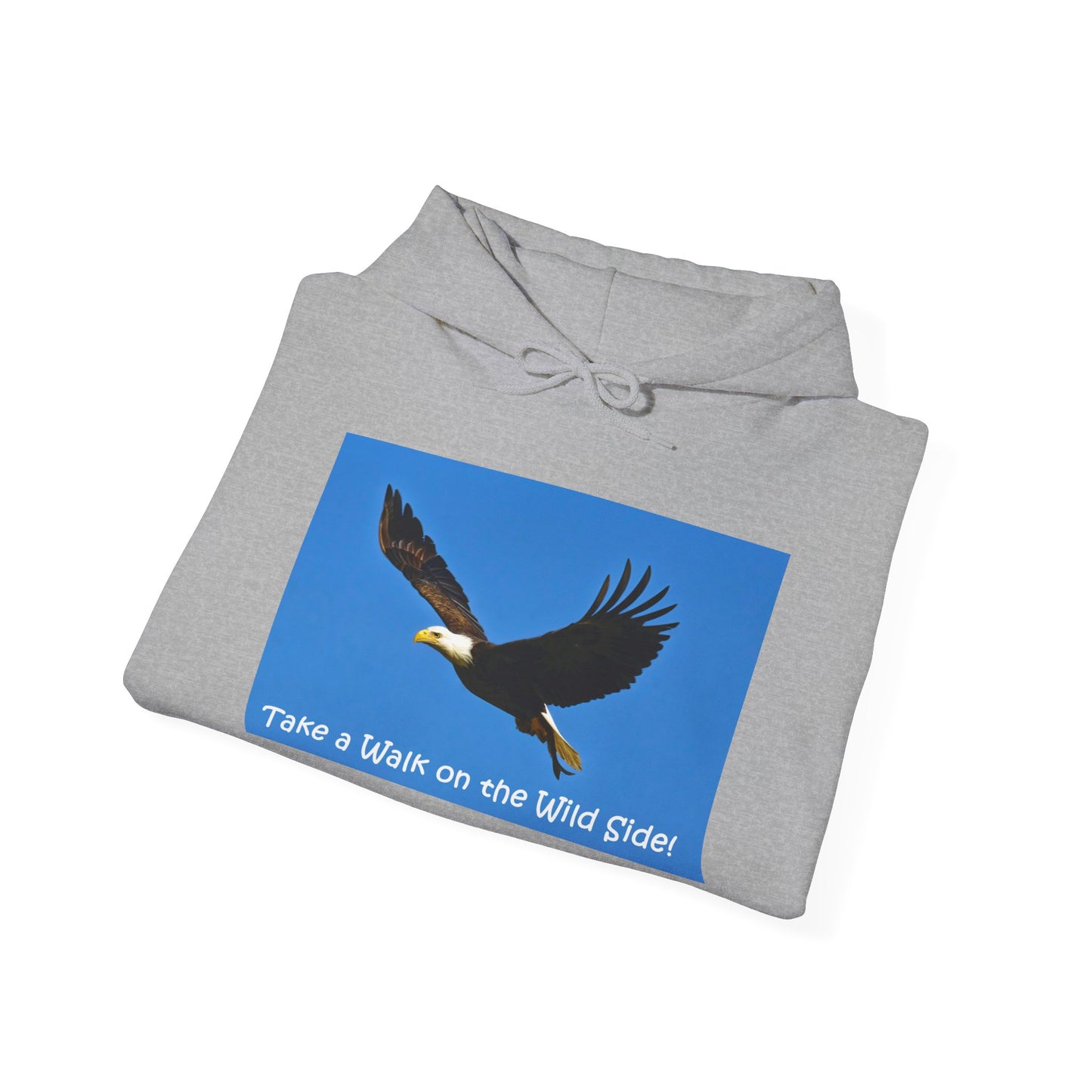 American Bald Eagle in Flight - Heavy Blend™ Hooded Sweatshirt