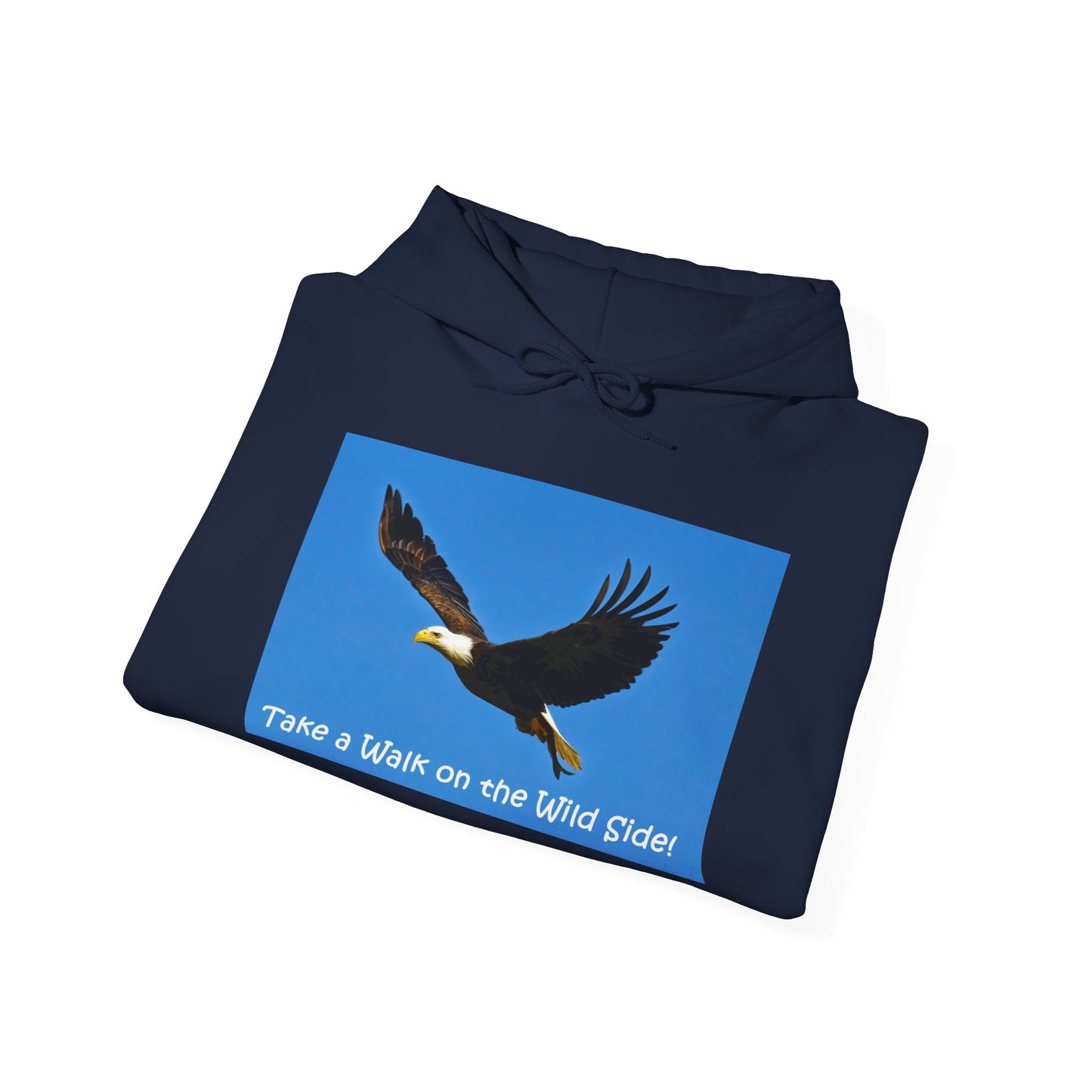 American Bald Eagle in Flight - Heavy Blend™ Hooded Sweatshirt