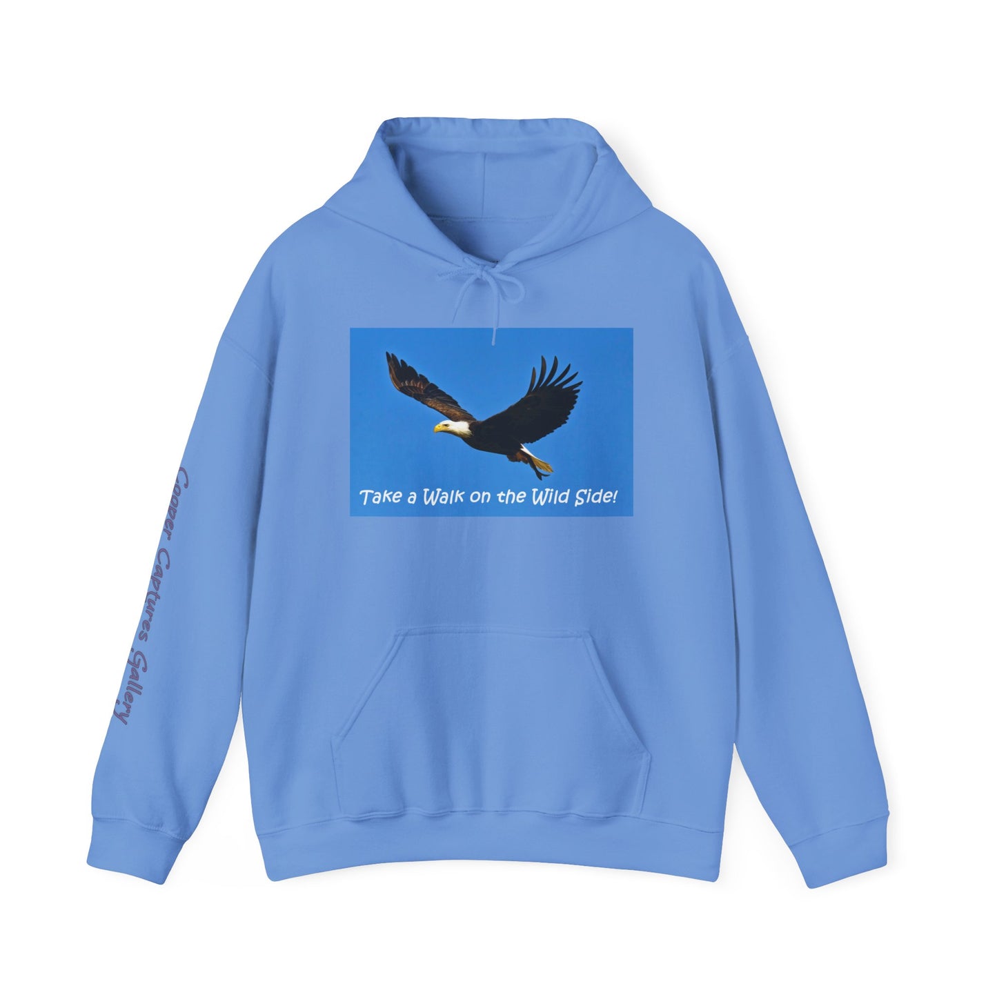 American Bald Eagle in Flight - Heavy Blend™ Hooded Sweatshirt