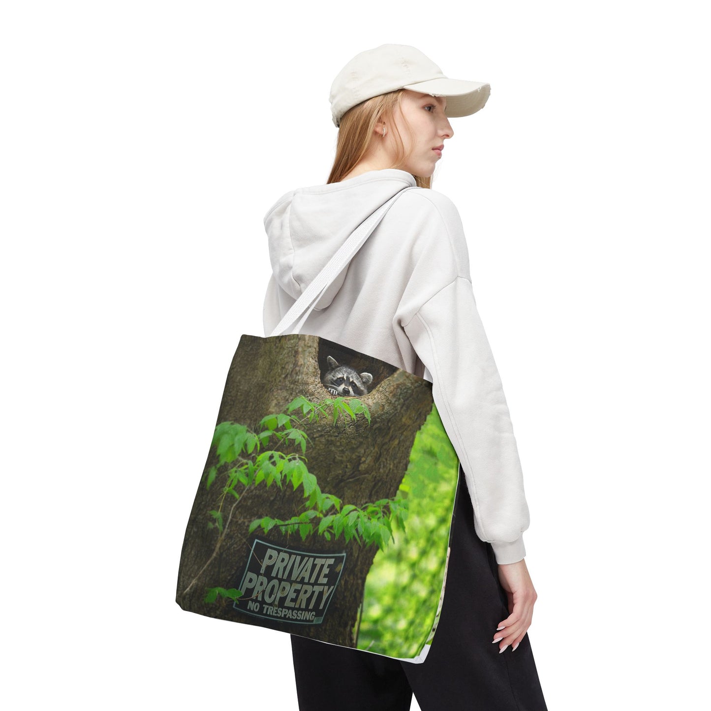 Whimsical Raccoon Tote Bag – Nature Lover’s Eco-Friendly Bag