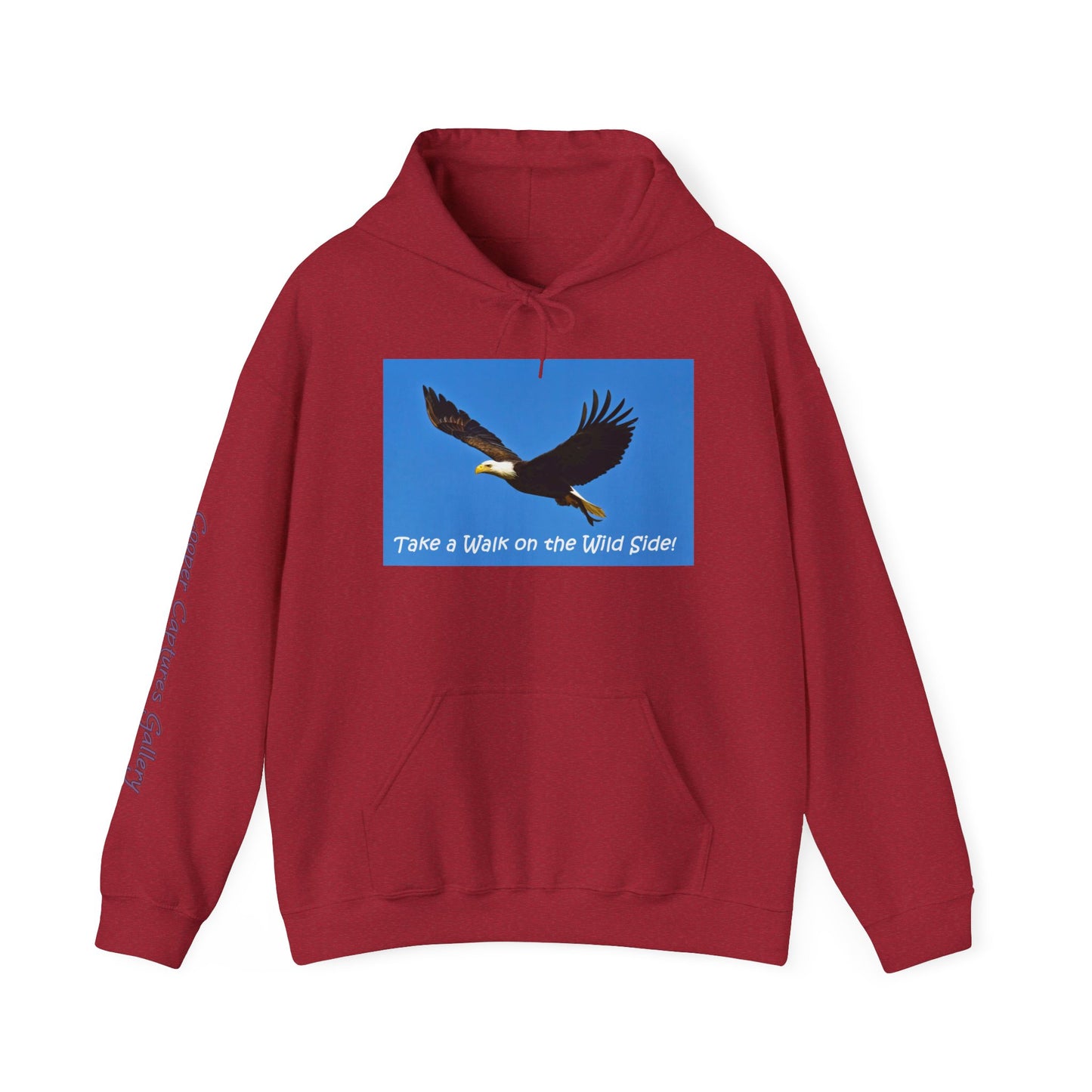 American Bald Eagle in Flight - Heavy Blend™ Hooded Sweatshirt