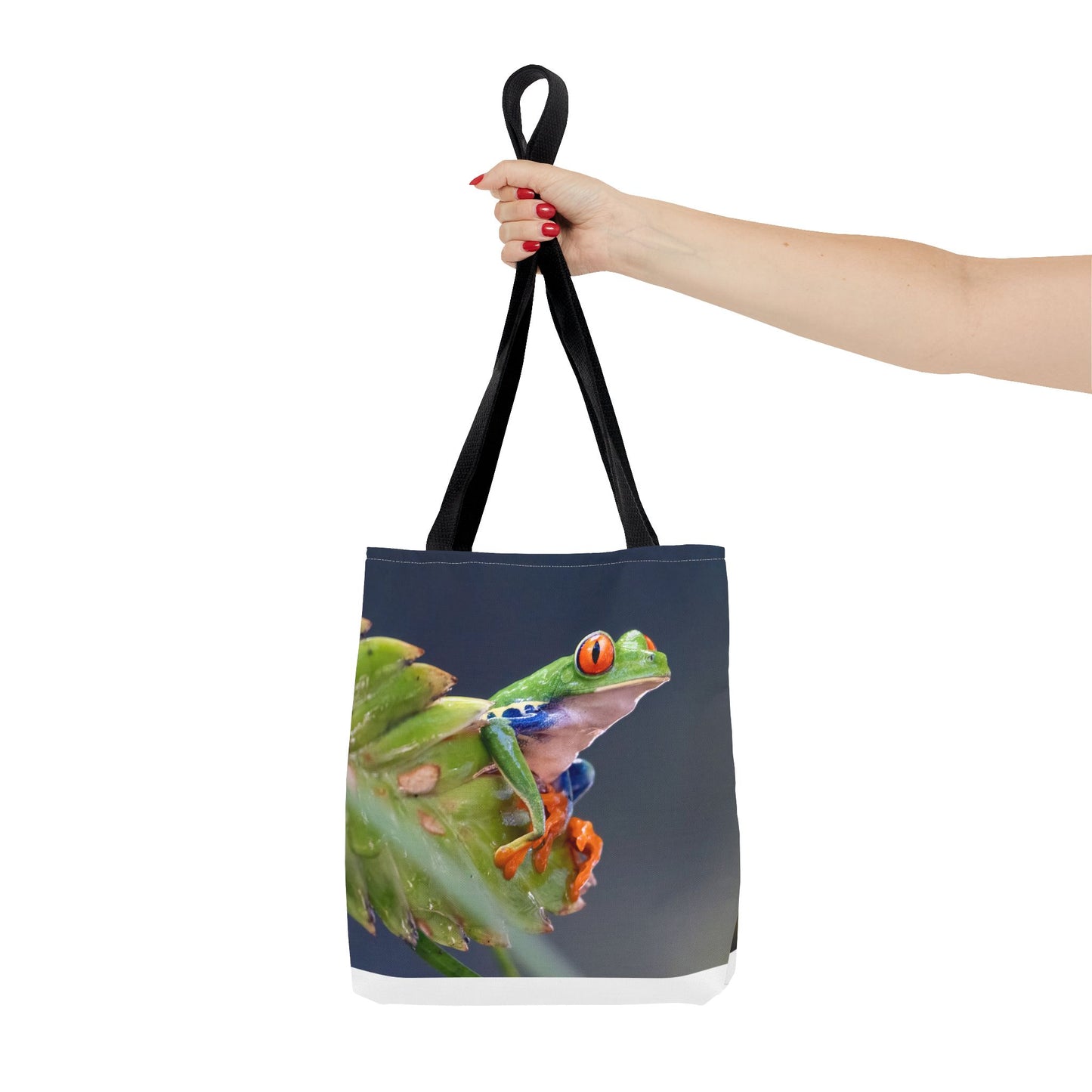 Colorful Frog Tote Bag - Eco-Friendly Wildlife Lover's Accessory