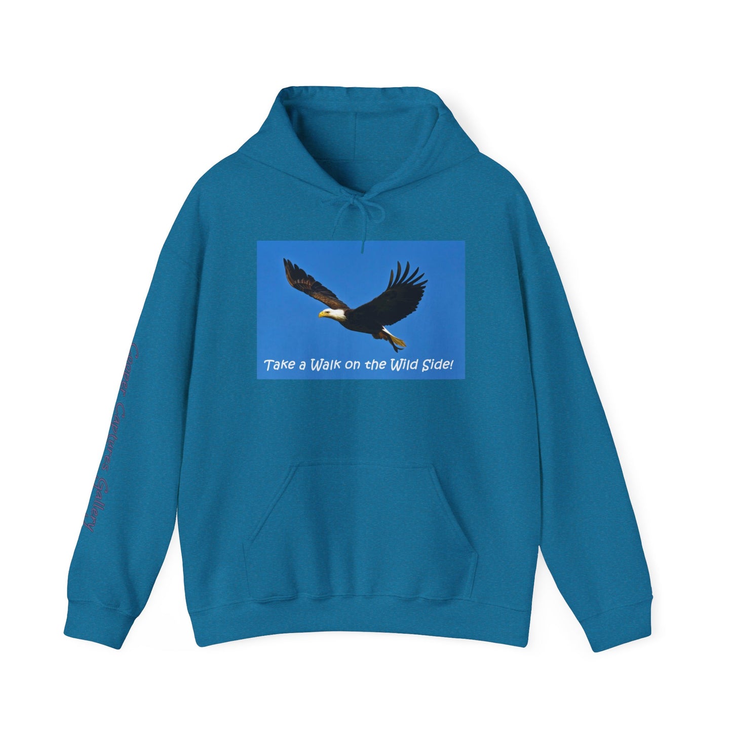 American Bald Eagle in Flight - Heavy Blend™ Hooded Sweatshirt