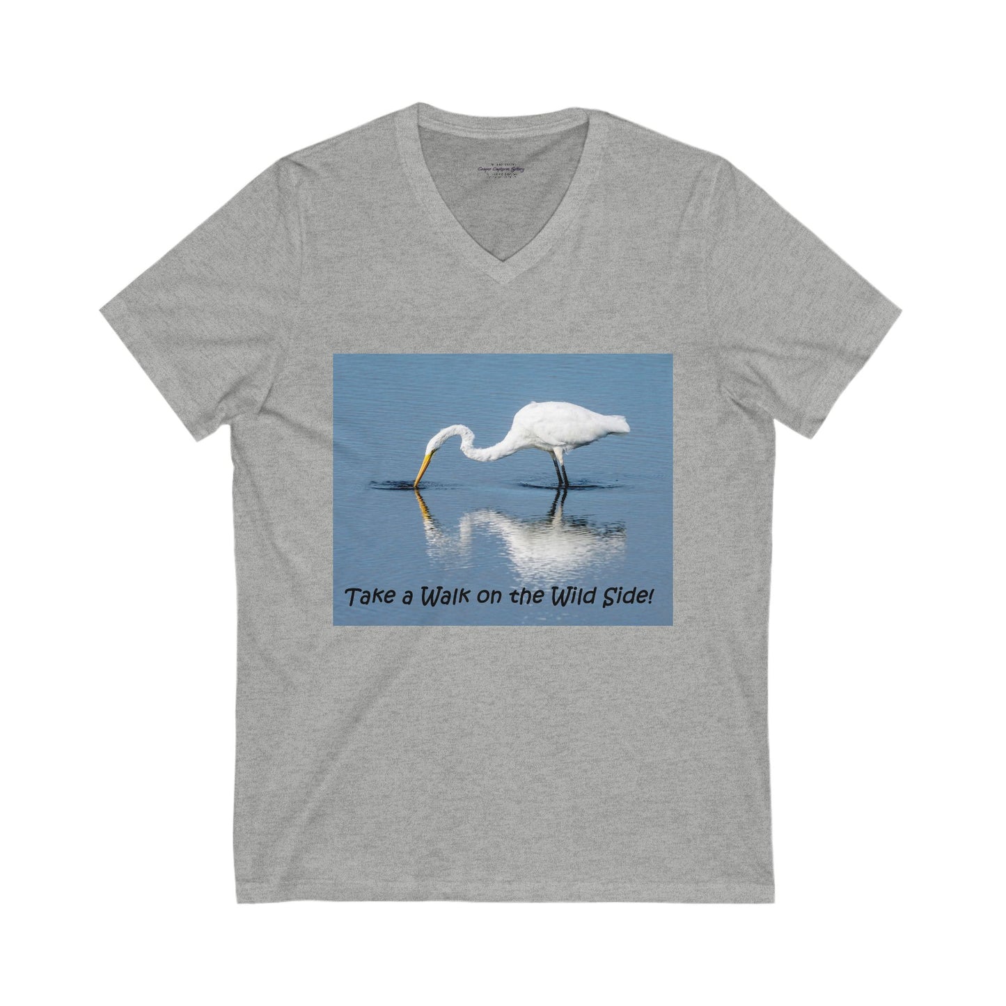 Regal Egret fishing for food - T-shirt