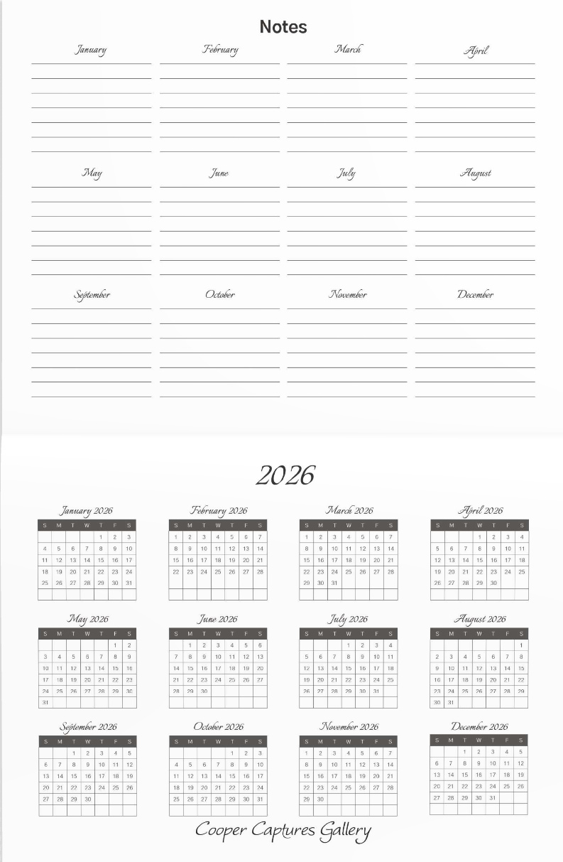 2026 Bird Calendar