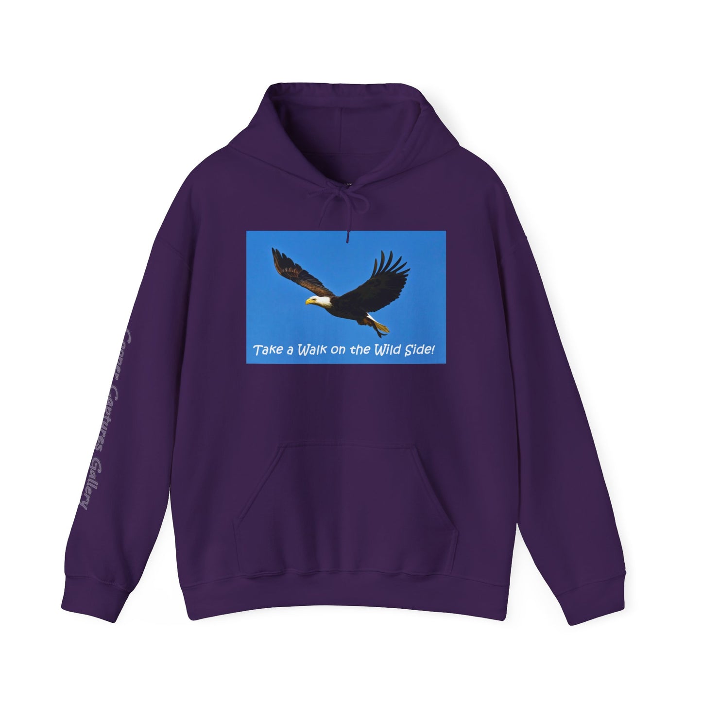 American Bald Eagle in Flight - Heavy Blend™ Hooded Sweatshirt