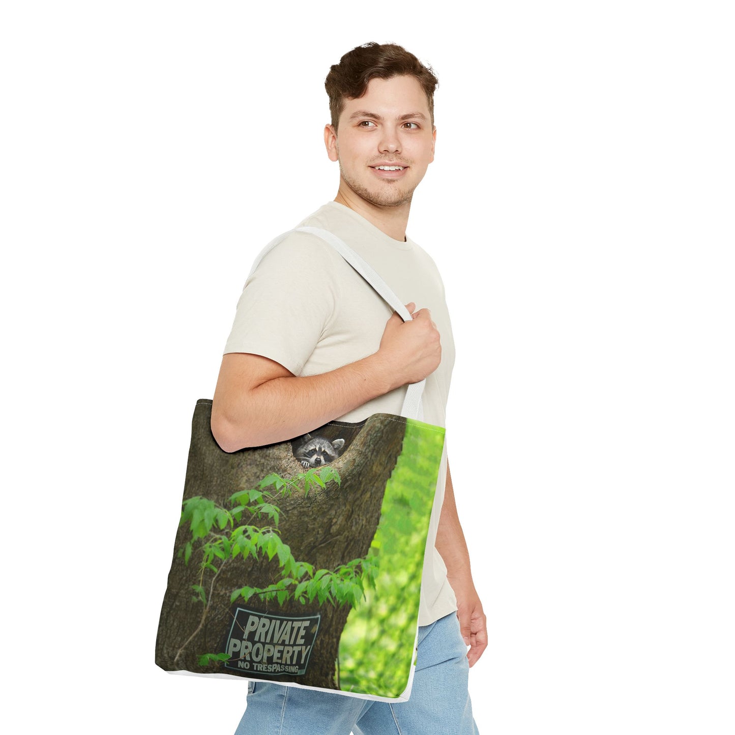 Whimsical Raccoon Tote Bag – Nature Lover’s Eco-Friendly Bag