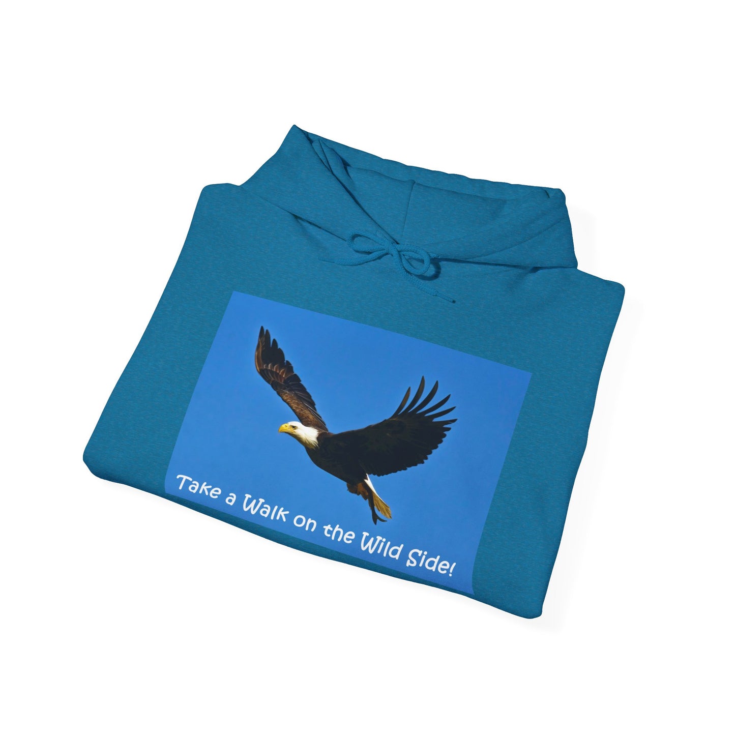 American Bald Eagle in Flight - Heavy Blend™ Hooded Sweatshirt