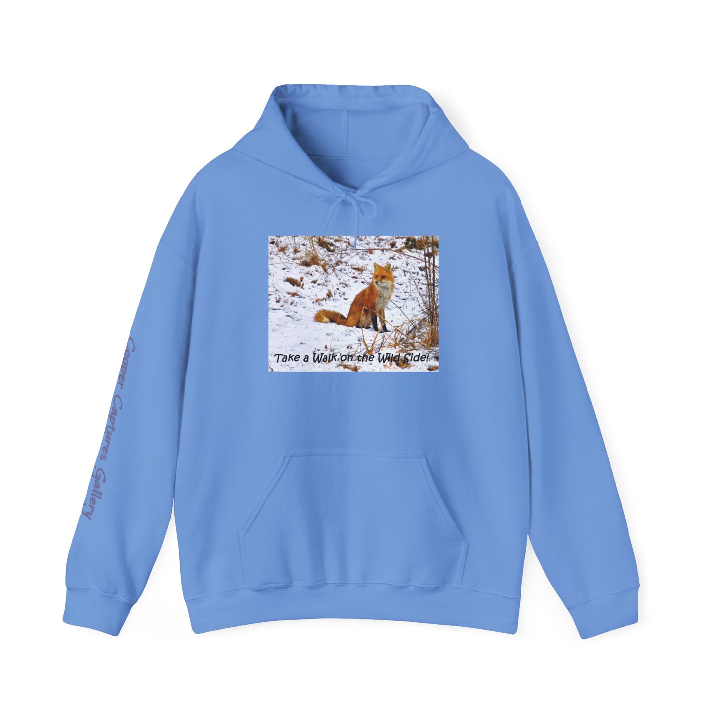 Red Fox in winter time - Heavy Blend™ Hooded Sweatshirt