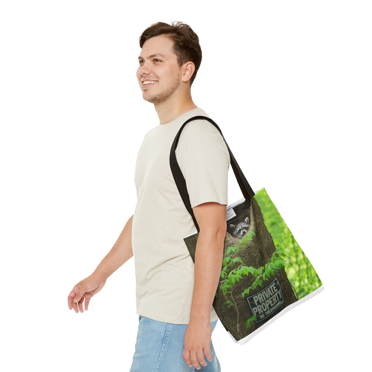 Whimsical Raccoon Tote Bag – Nature Lover’s Eco-Friendly Bag