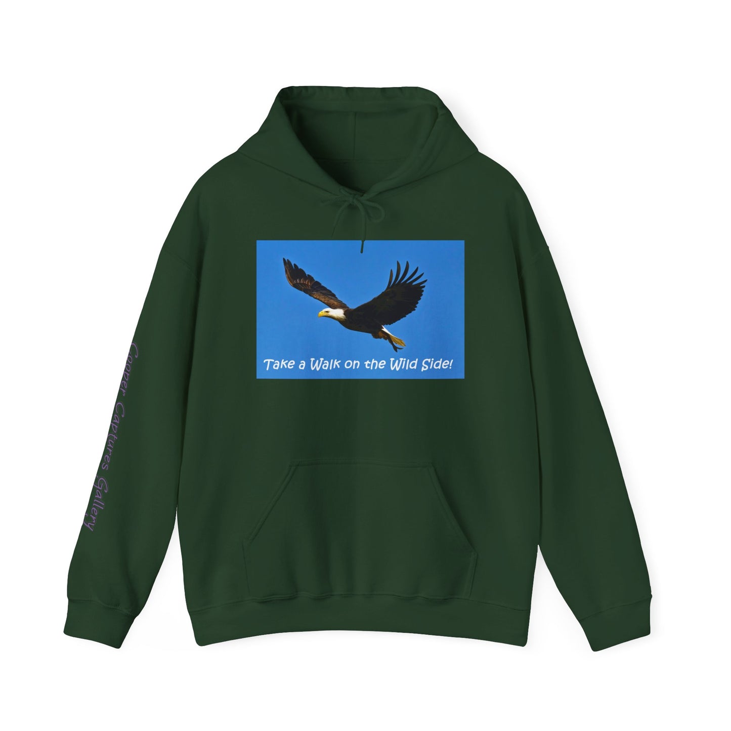 American Bald Eagle in Flight - Heavy Blend™ Hooded Sweatshirt