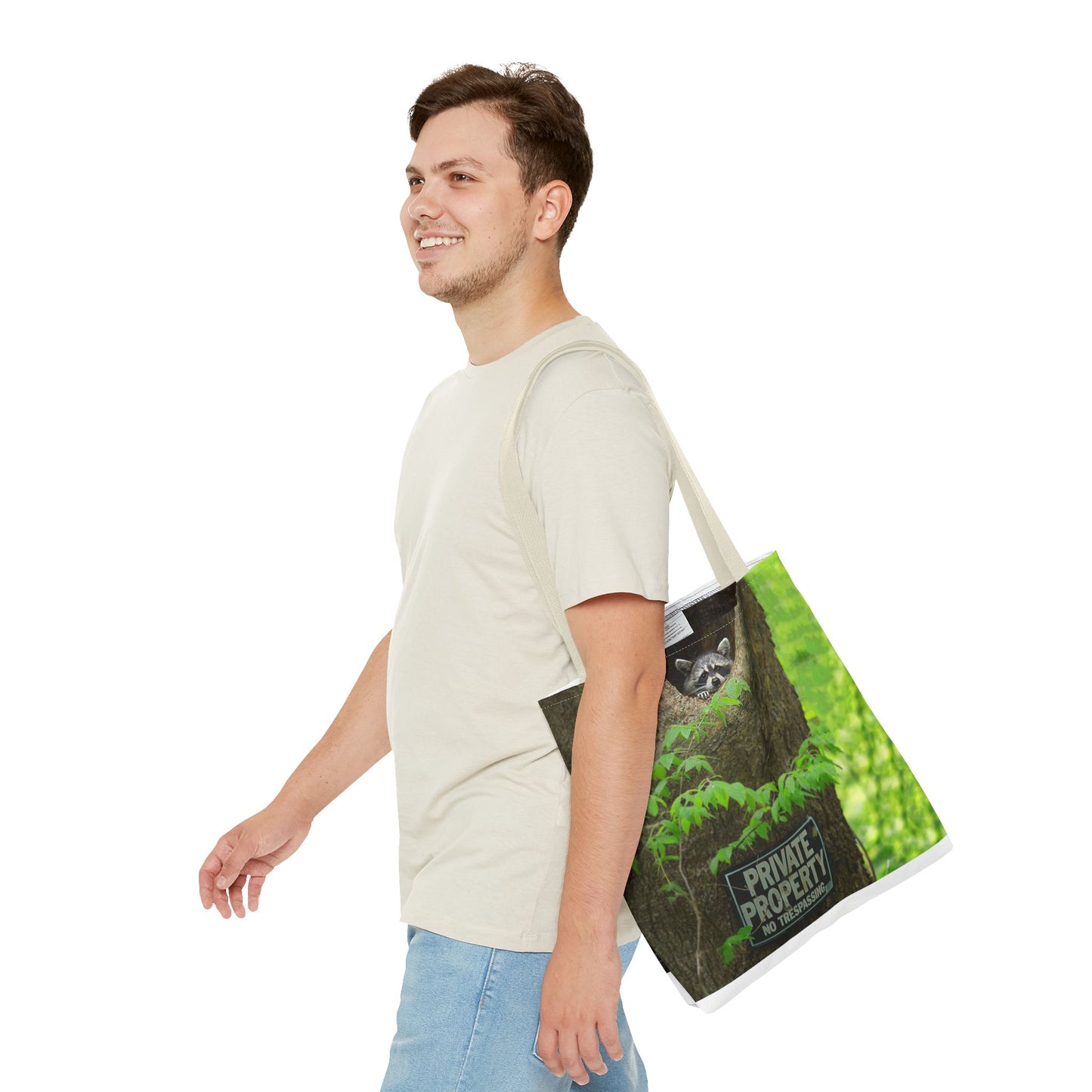 Whimsical Raccoon Tote Bag – Nature Lover’s Eco-Friendly Bag