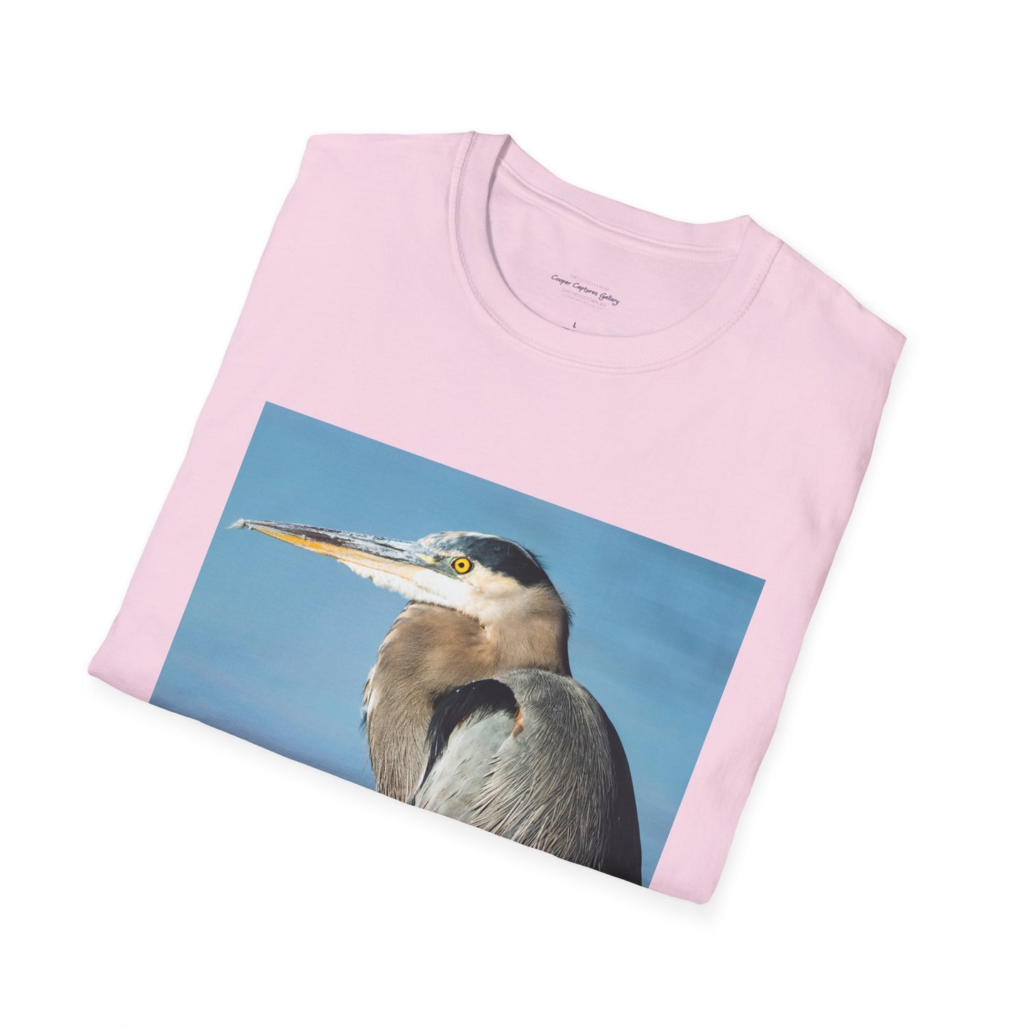 Stunning Great Blue Heron head study - T-shirt