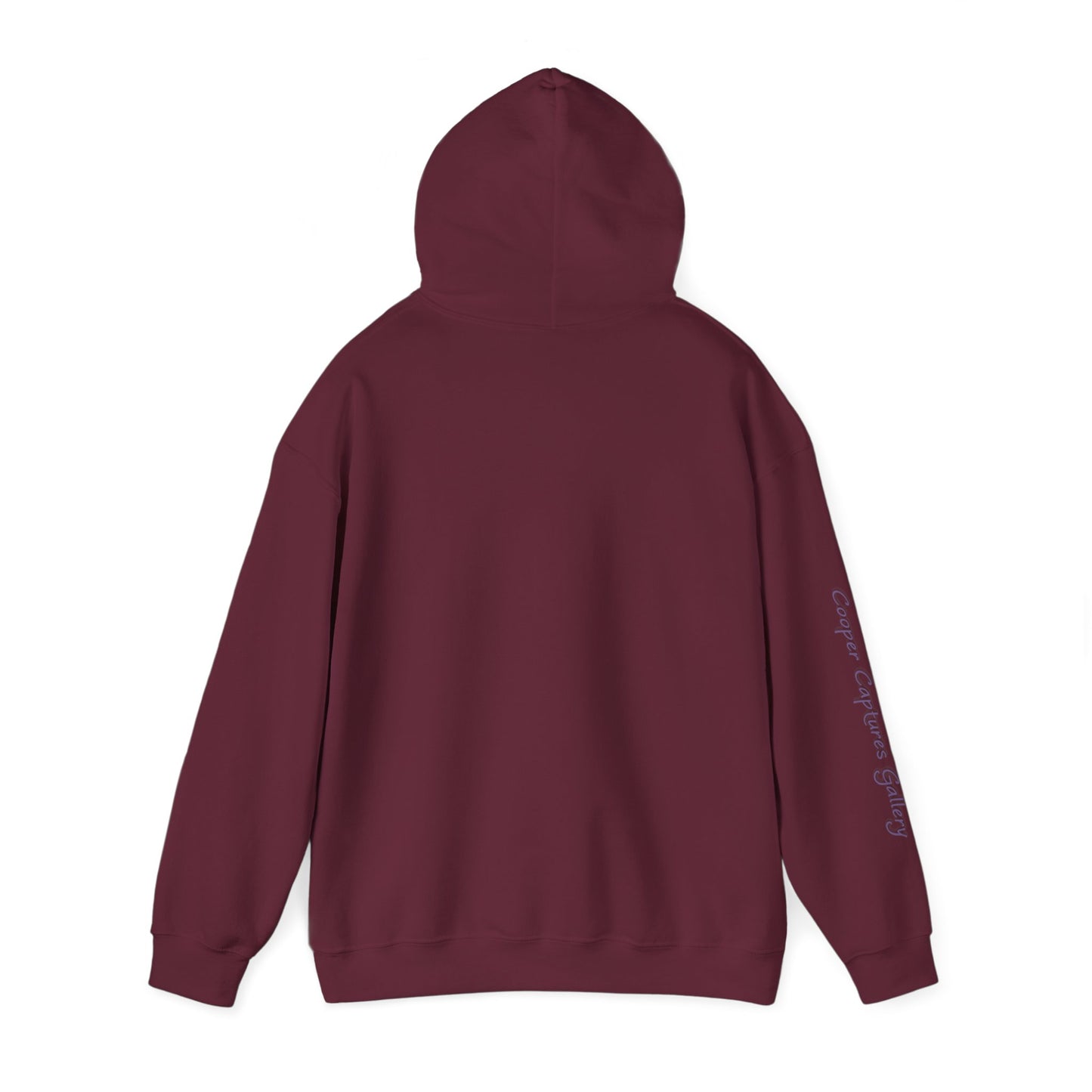 Cardinal Pair in winter on Unisex Heavy Blend™ Hooded Sweatshirt