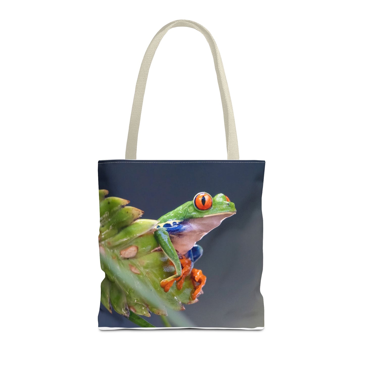 Colorful Frog Tote Bag - Eco-Friendly Wildlife Lover's Accessory
