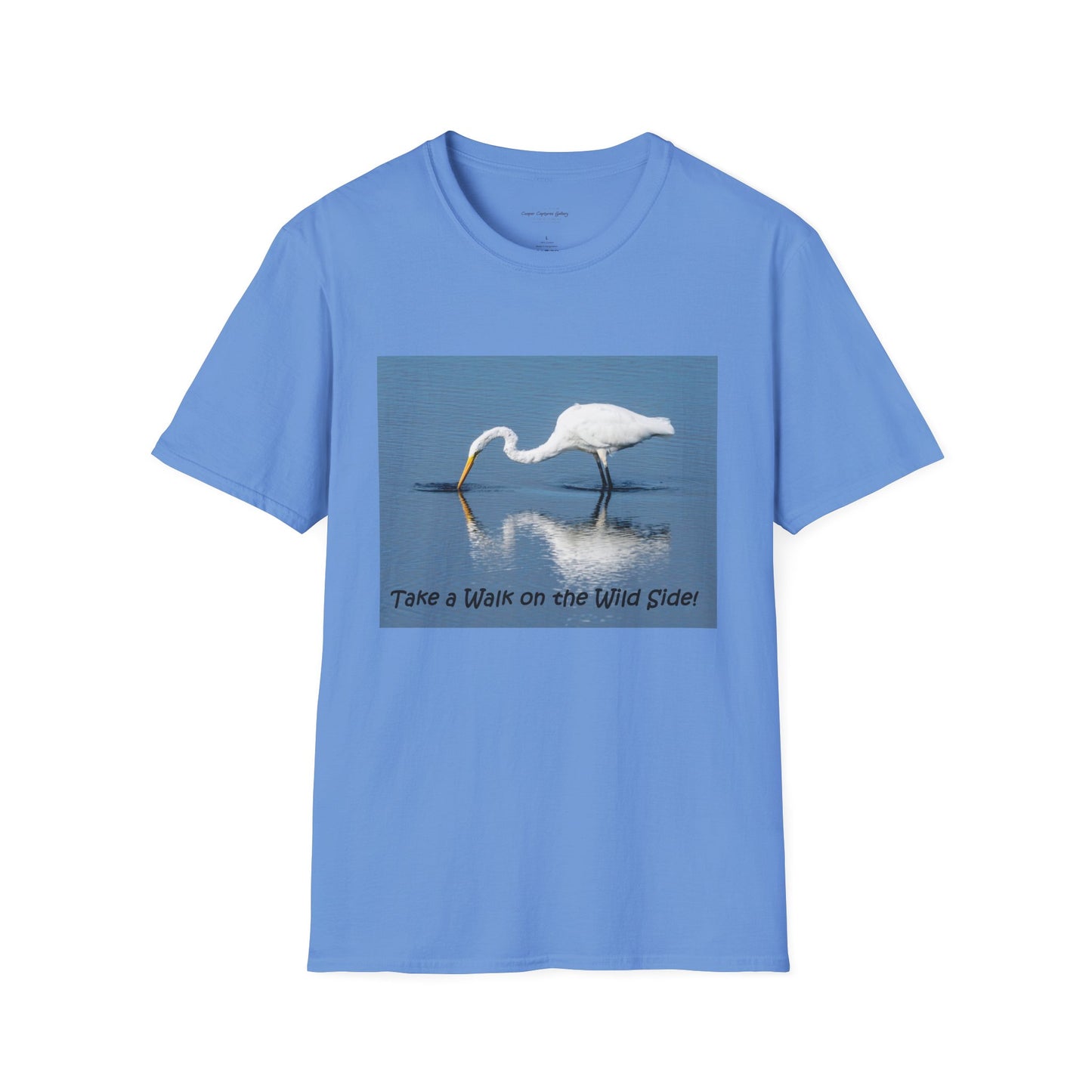 Regal Egret fishing for food - T-shirt