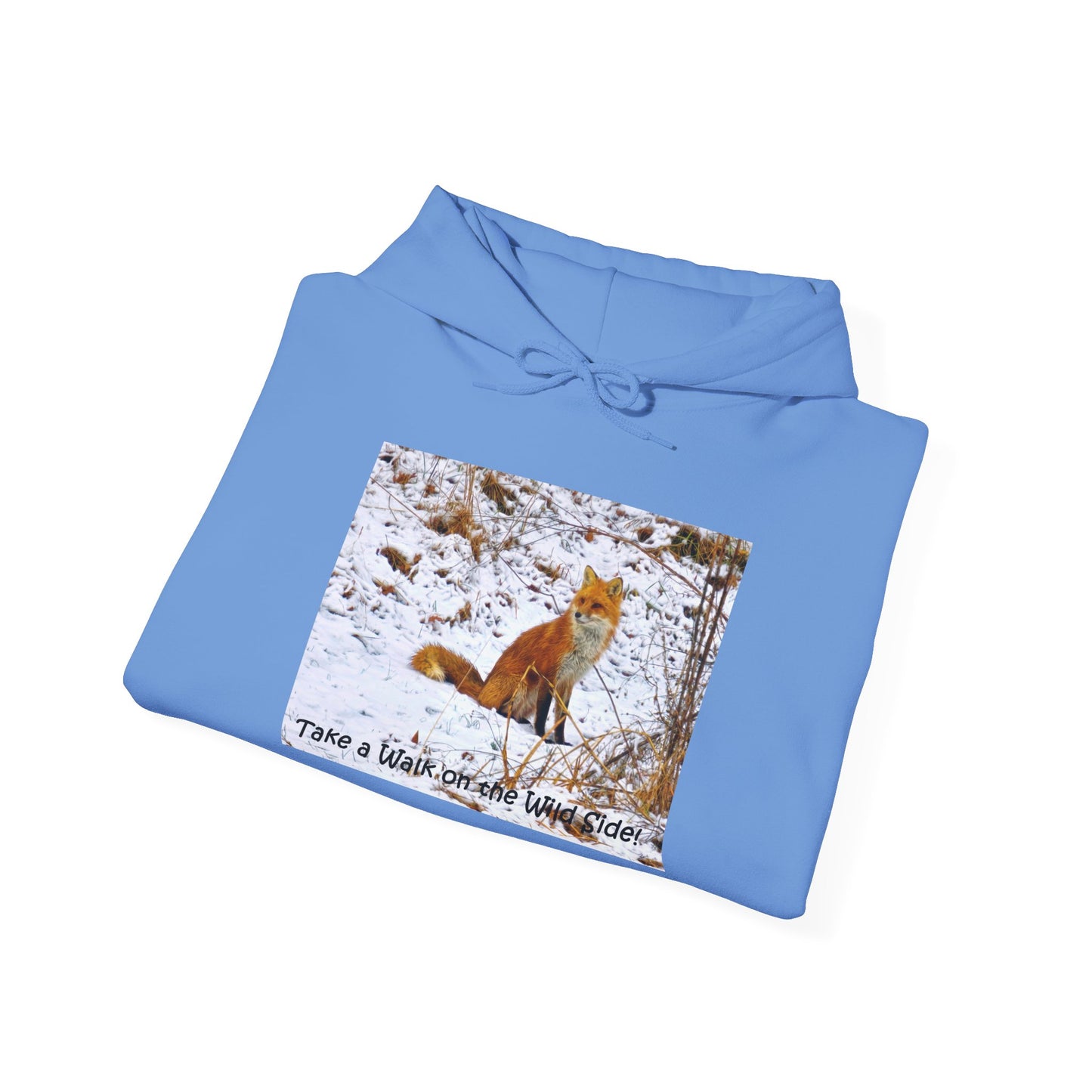 Red Fox in winter time - Heavy Blend™ Hooded Sweatshirt