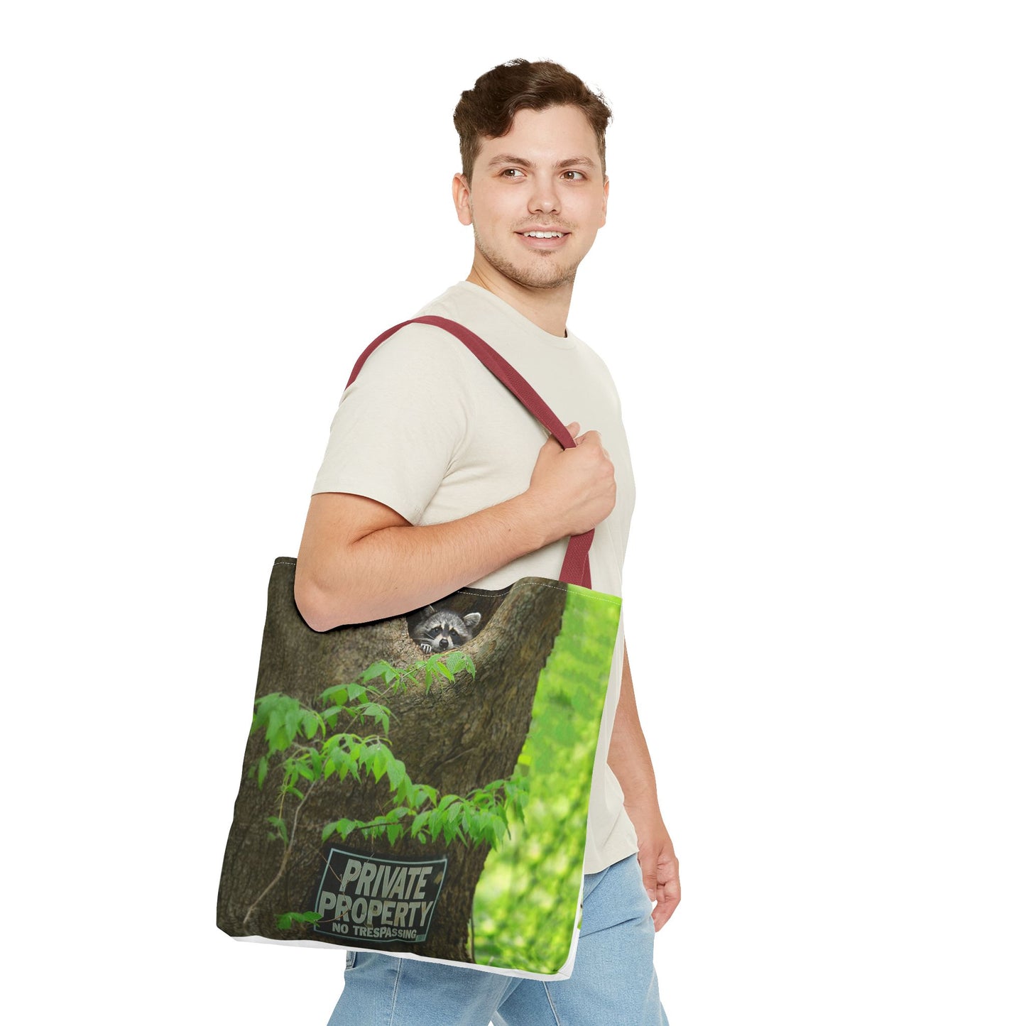 Whimsical Raccoon Tote Bag – Nature Lover’s Eco-Friendly Bag