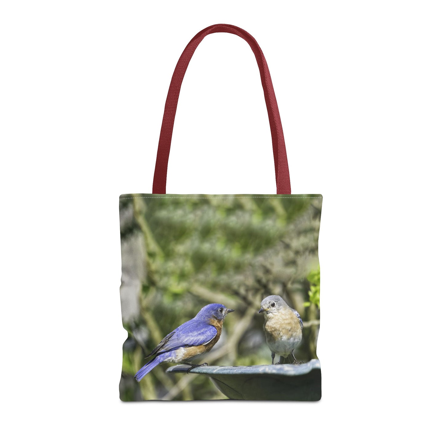 Bluebirds Tote Bag - Nature-Inspired Eco-Friendly Shopping Bag