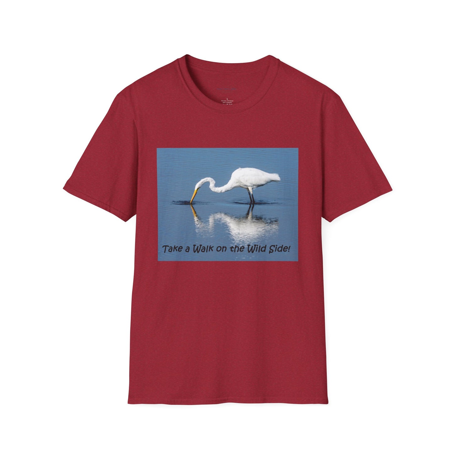 Regal Egret fishing for food - T-shirt
