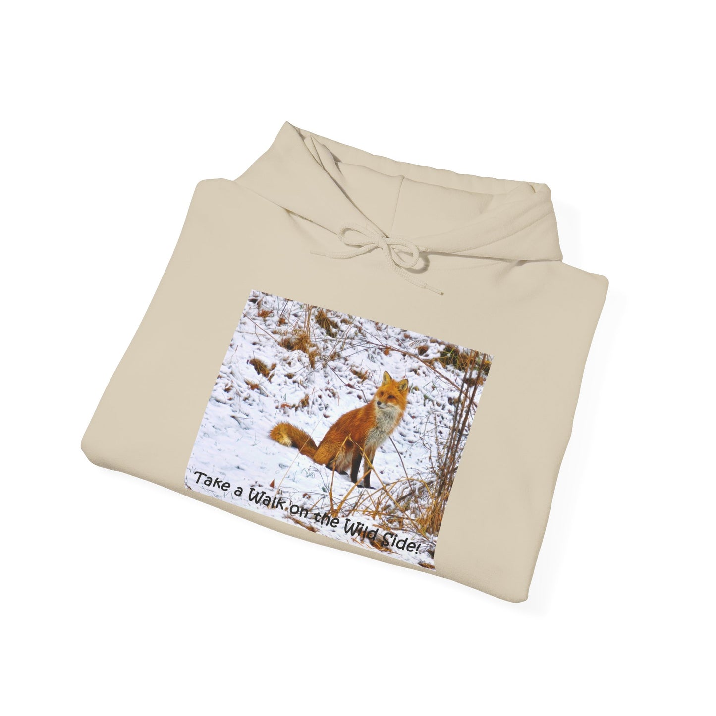 Red Fox in winter time - Heavy Blend™ Hooded Sweatshirt