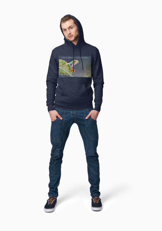 Costa Rican Red-Eyed Tree Frog in a leaf - Heavy Blend™ Hooded Sweatshirt