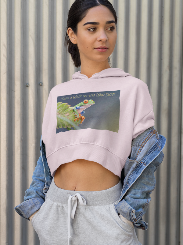 Costa Rican Red-Eyed Tree Frog in a leaf - Heavy Blend™ Hooded Sweatshirt