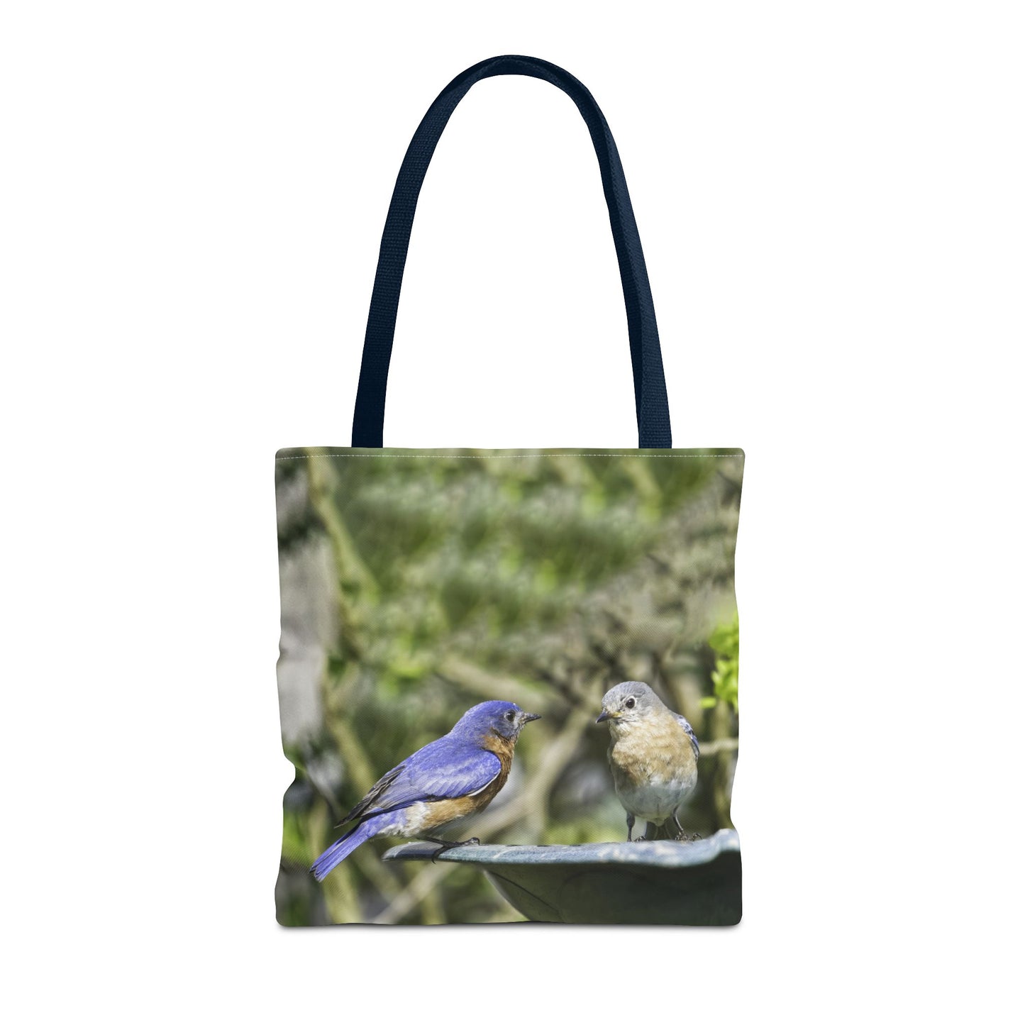 Bluebirds Tote Bag - Nature-Inspired Eco-Friendly Shopping Bag