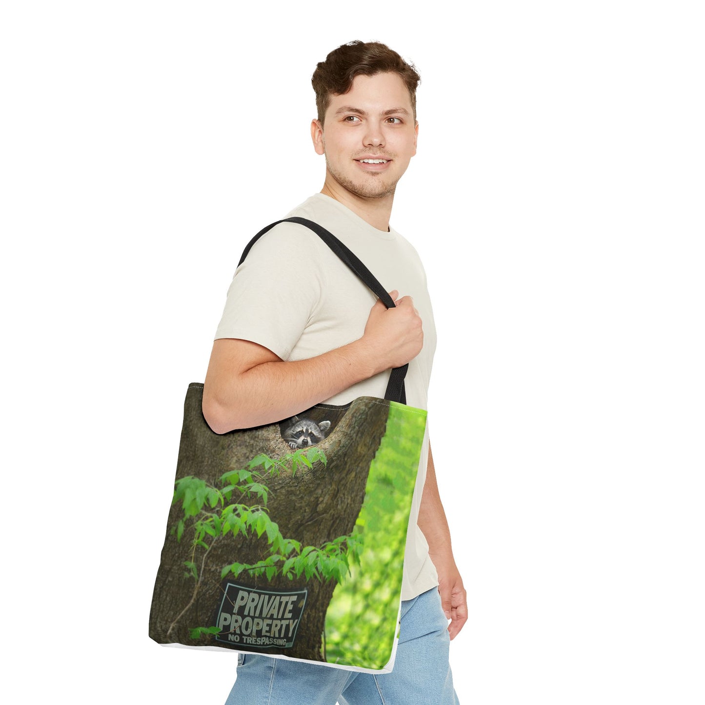 Whimsical Raccoon Tote Bag – Nature Lover’s Eco-Friendly Bag