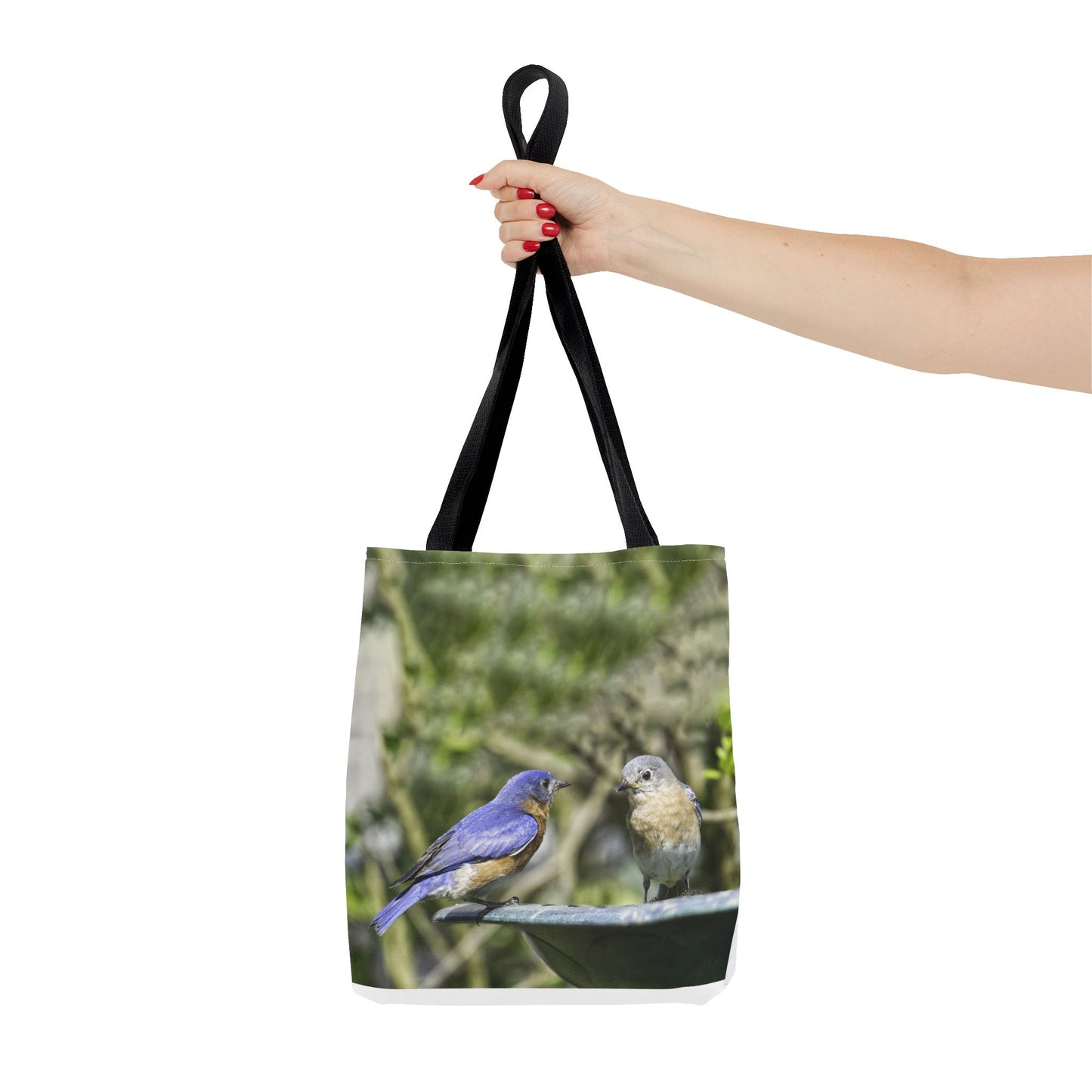 Bluebirds Tote Bag - Nature-Inspired Eco-Friendly Shopping Bag