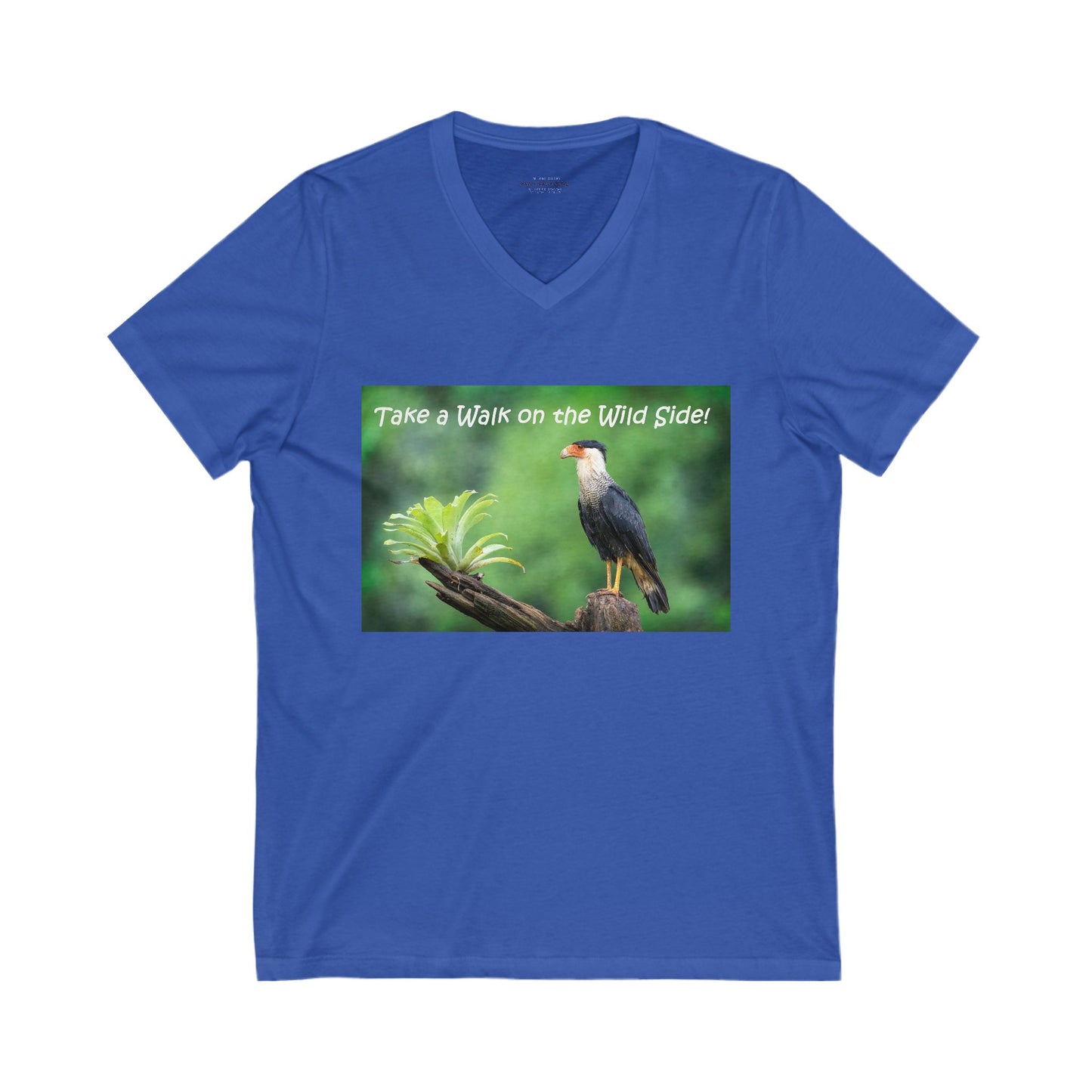 Costa Rican Caracara in full display - V-Neck Tee-Shirt