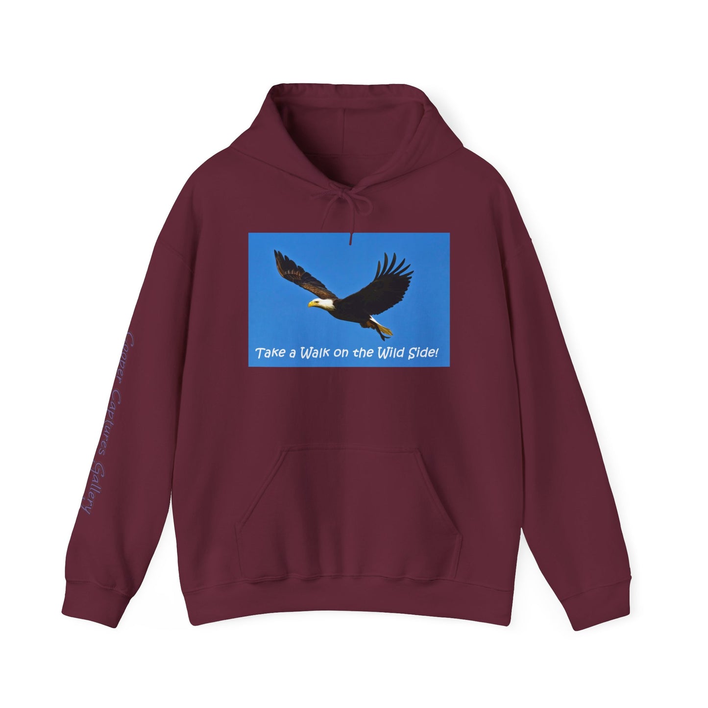 American Bald Eagle in Flight - Heavy Blend™ Hooded Sweatshirt
