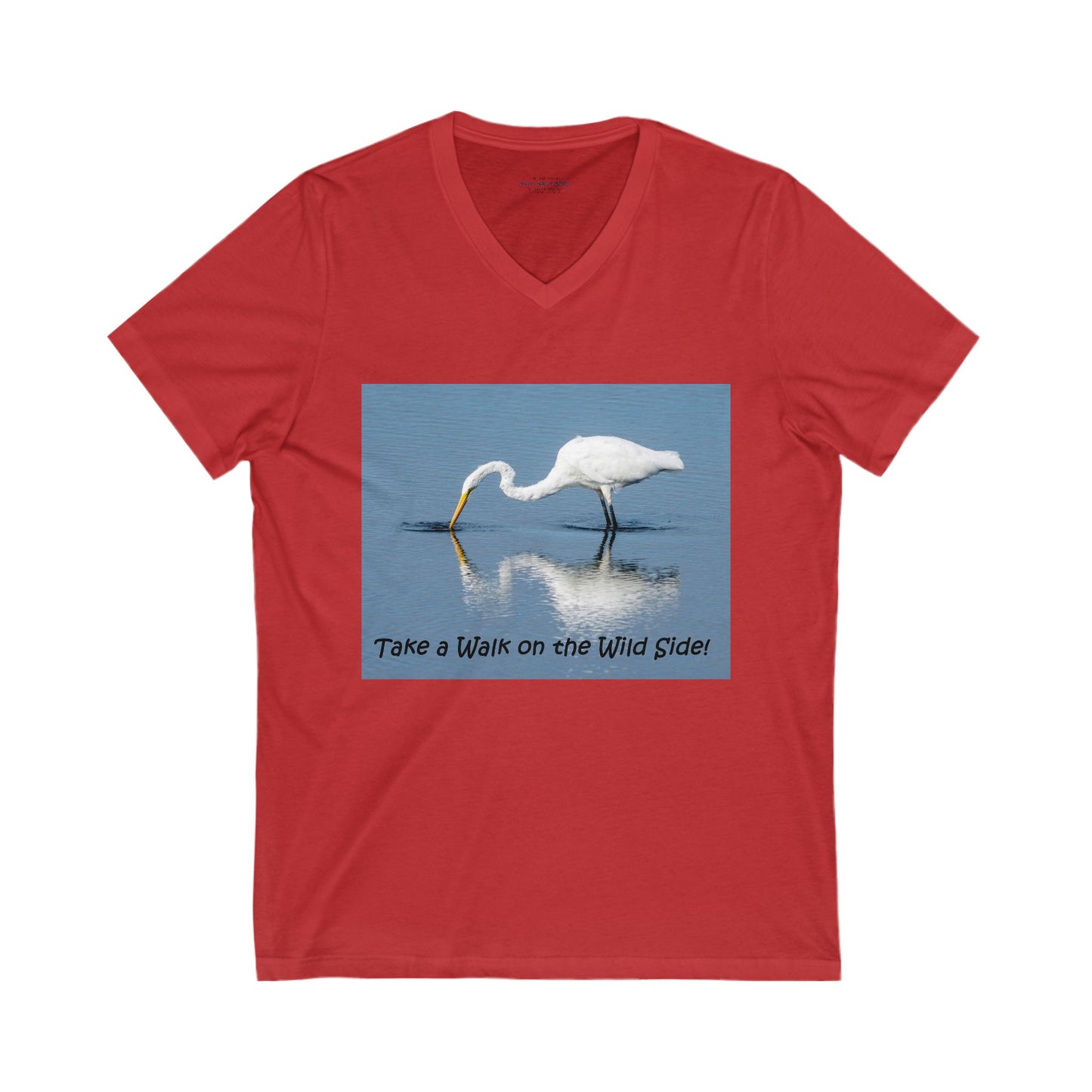 Regal Egret fishing for food - T-shirt