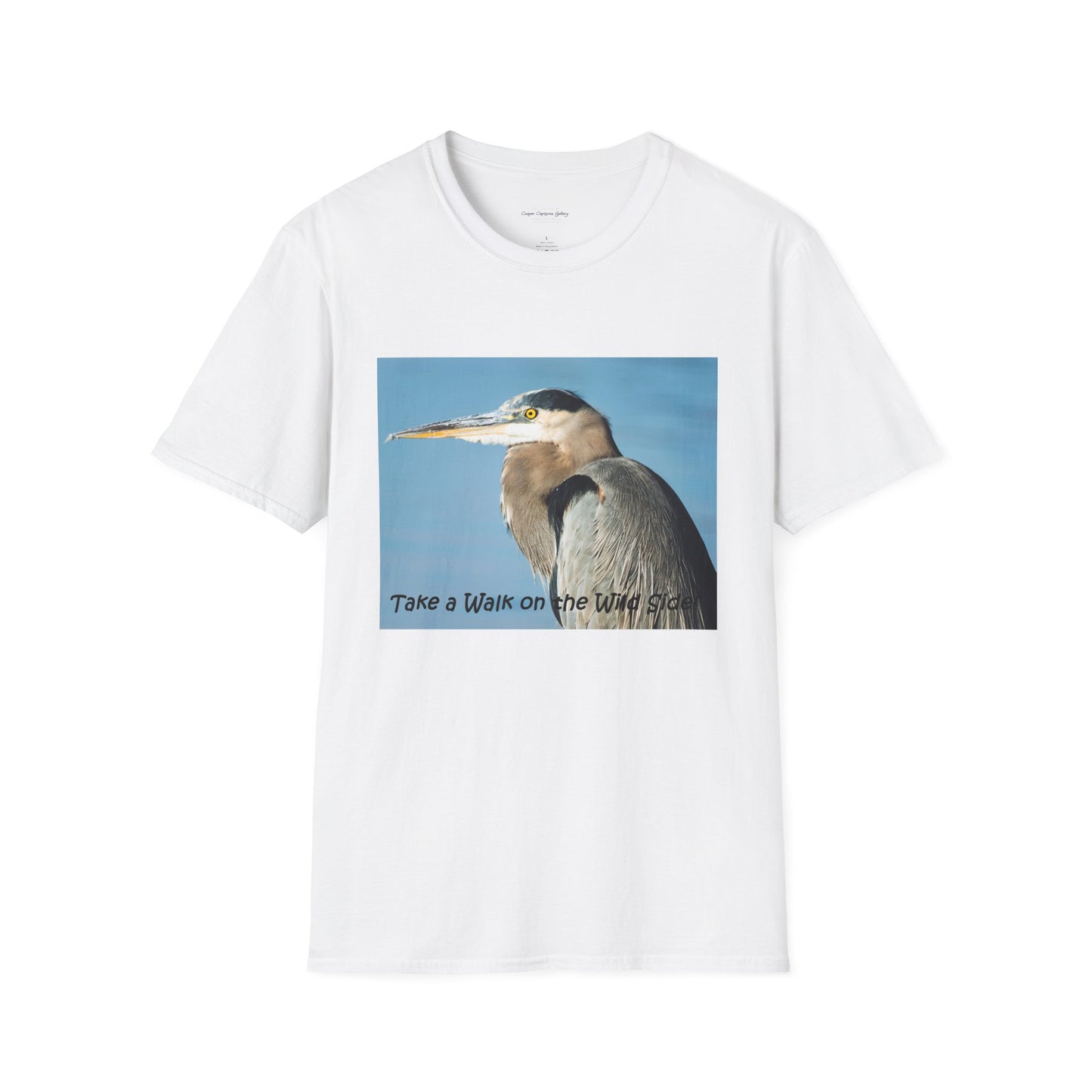 Stunning Great Blue Heron head study - T-shirt