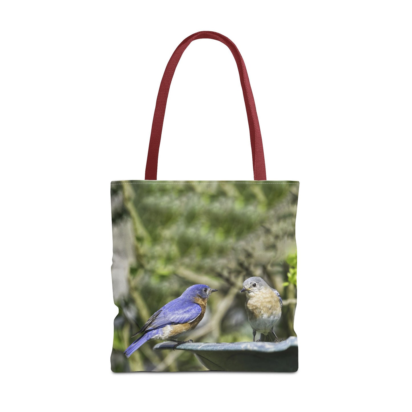 Bluebirds Tote Bag - Nature-Inspired Eco-Friendly Shopping Bag