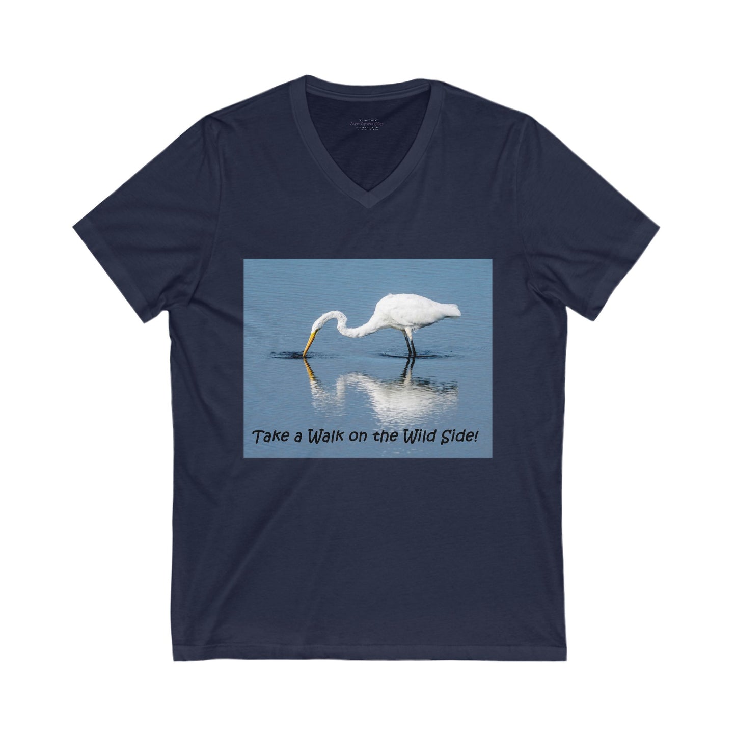 Regal Egret fishing for food - T-shirt
