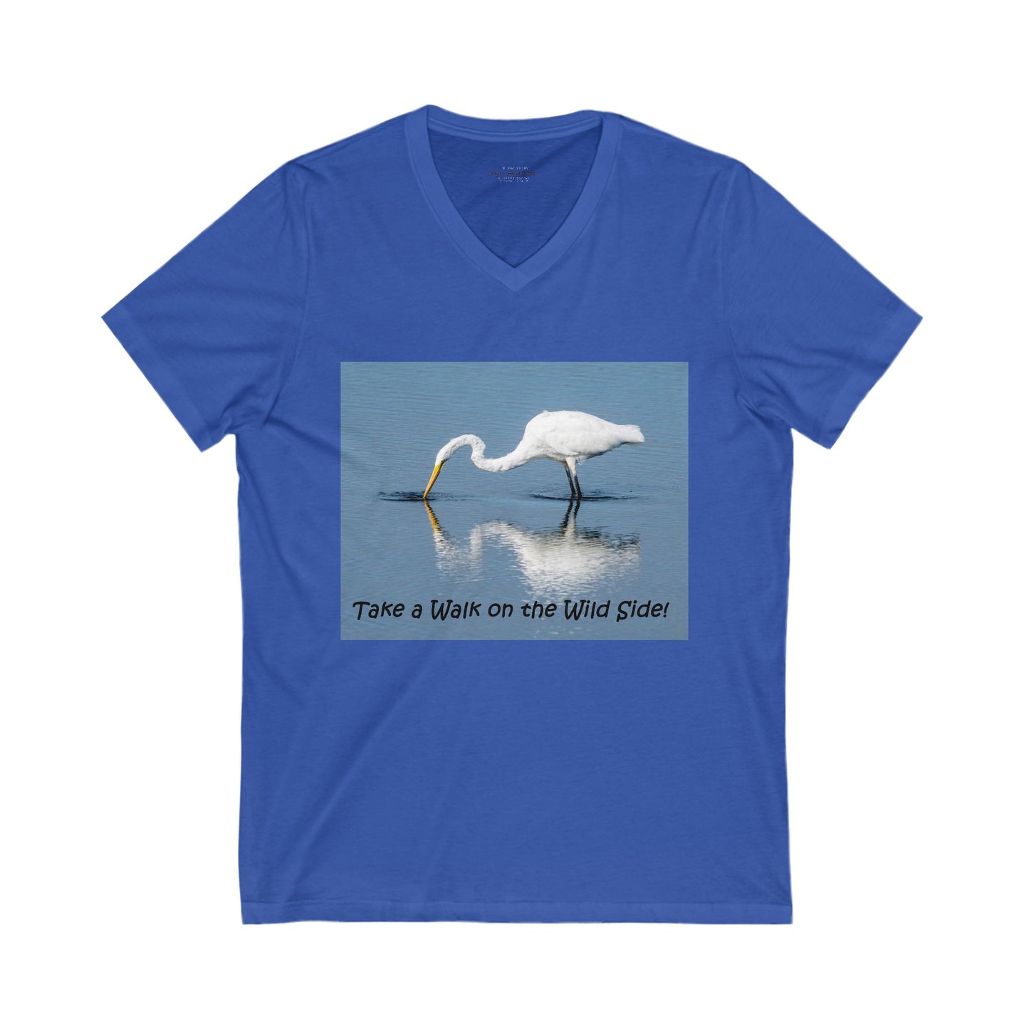 Regal Egret fishing for food - T-shirt
