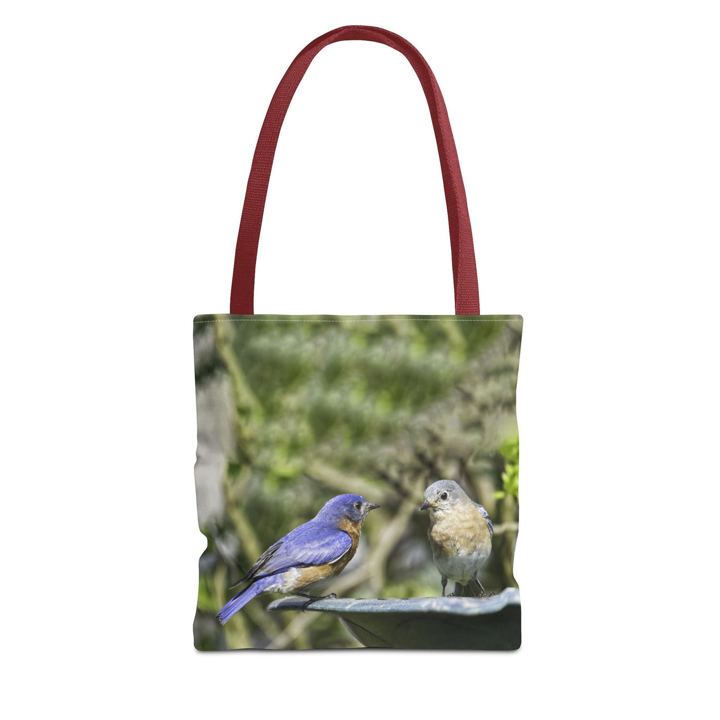 Bluebirds Tote Bag - Nature-Inspired Eco-Friendly Shopping Bag