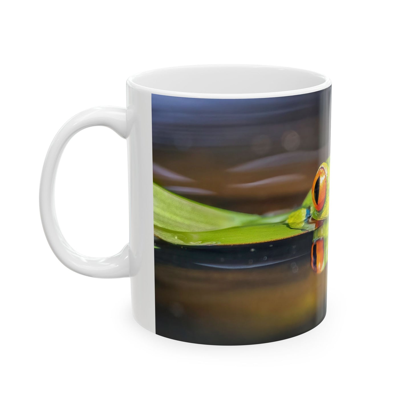 Red-Eyed Tree Frog - White interior mug