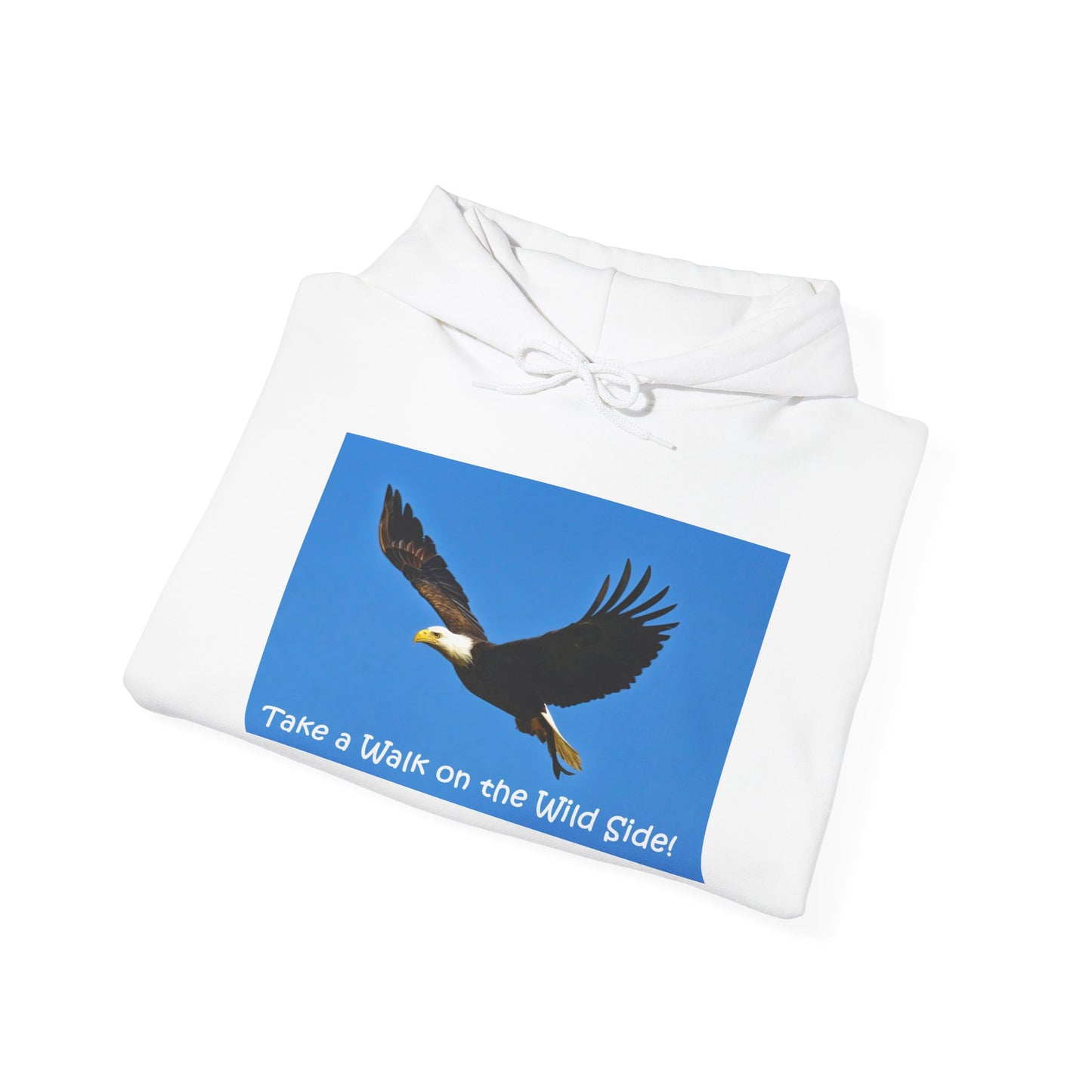 American Bald Eagle in Flight - Heavy Blend™ Hooded Sweatshirt