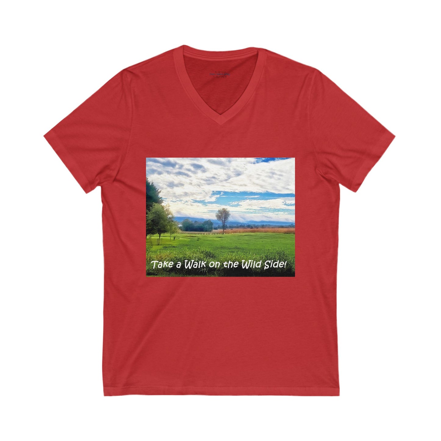 Sunrise sky in spring - V-Neck Tee-Shirt