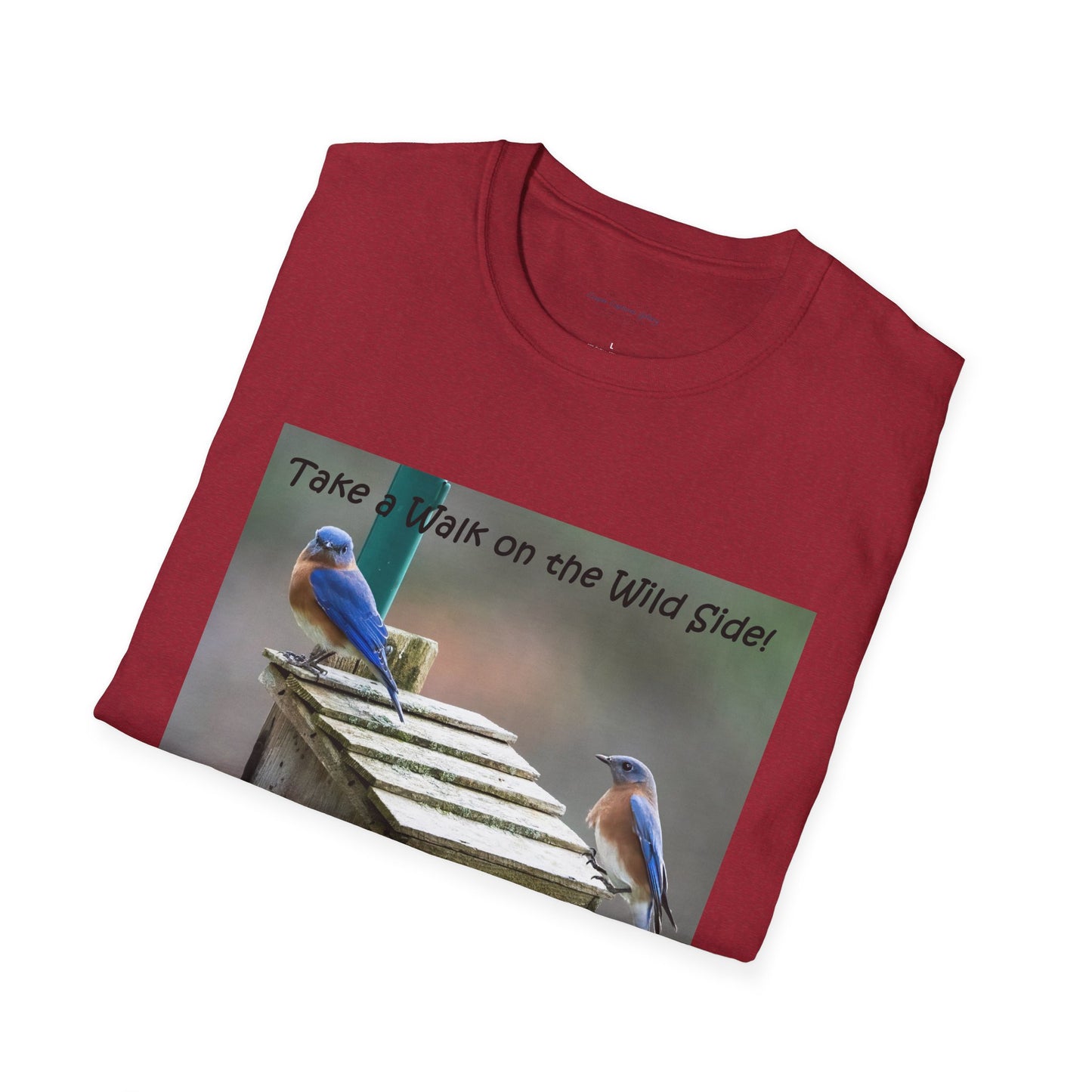 Bluebirds looking at real estate - T-shirt