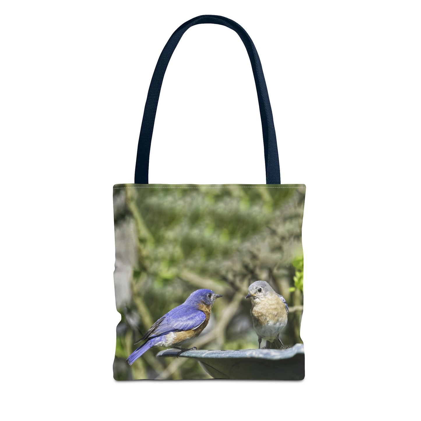 Bluebirds Tote Bag - Nature-Inspired Eco-Friendly Shopping Bag