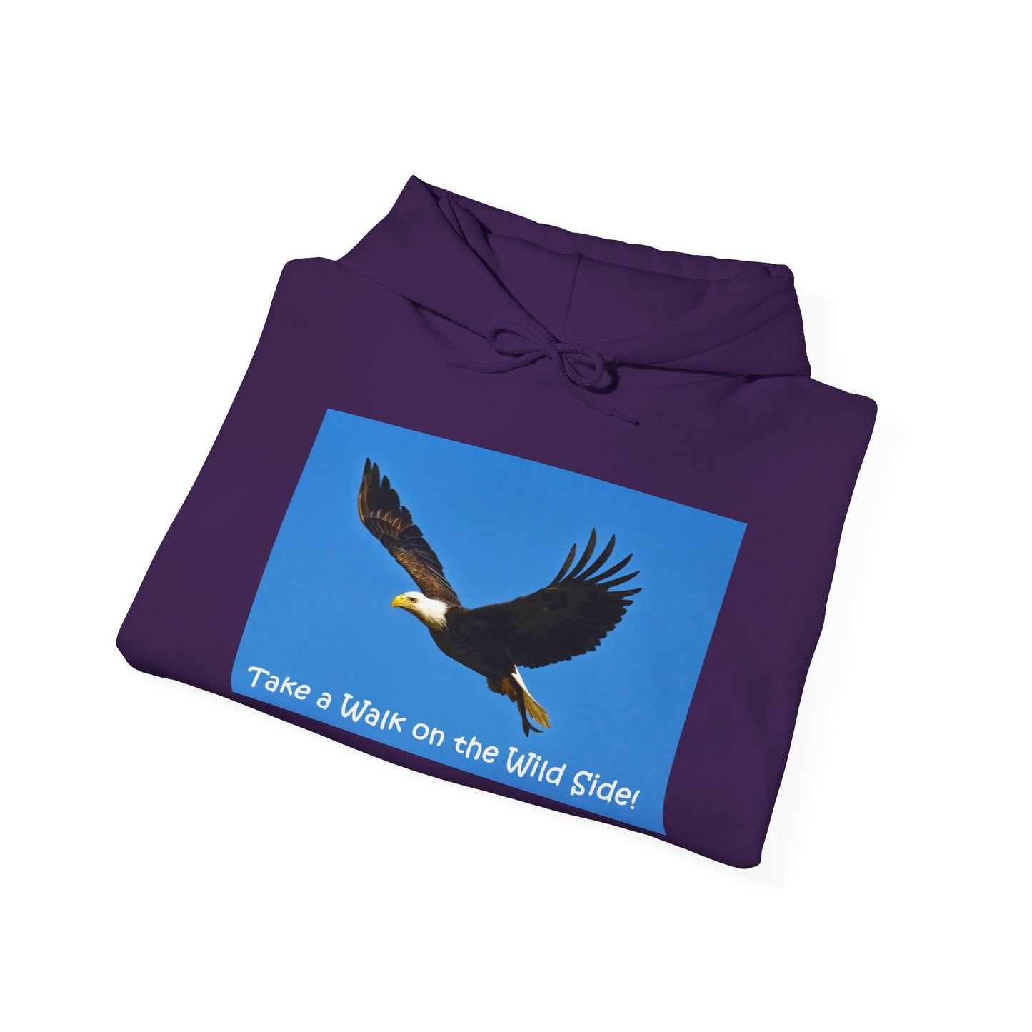 American Bald Eagle in Flight - Heavy Blend™ Hooded Sweatshirt