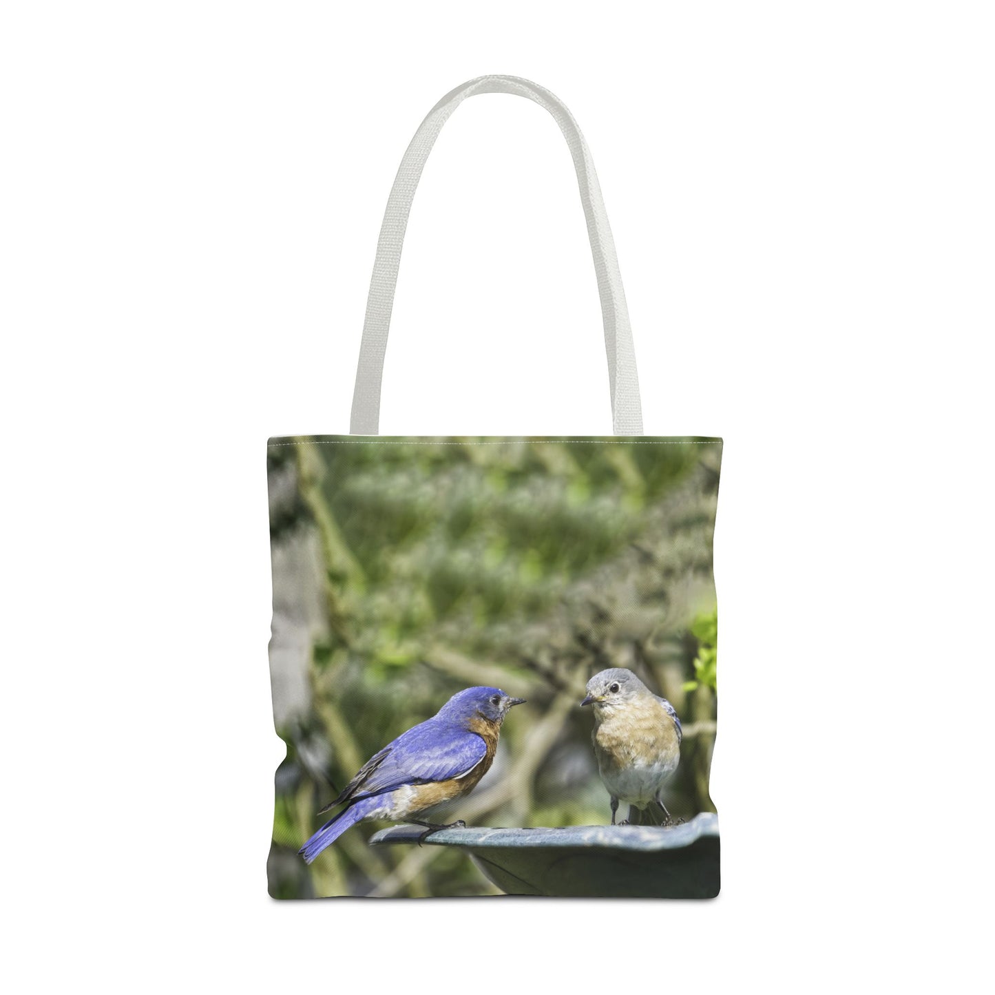 Bluebirds Tote Bag - Nature-Inspired Eco-Friendly Shopping Bag