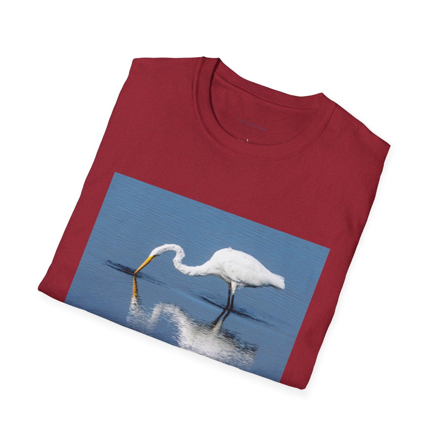Regal Egret fishing for food - T-shirt